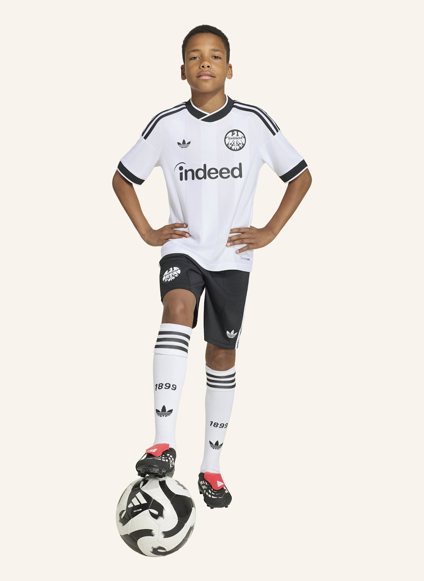 adidas EINTRACHT FRANKFURT 26/27 KIDS AUSWÄRTSTRIKOT: WEISS