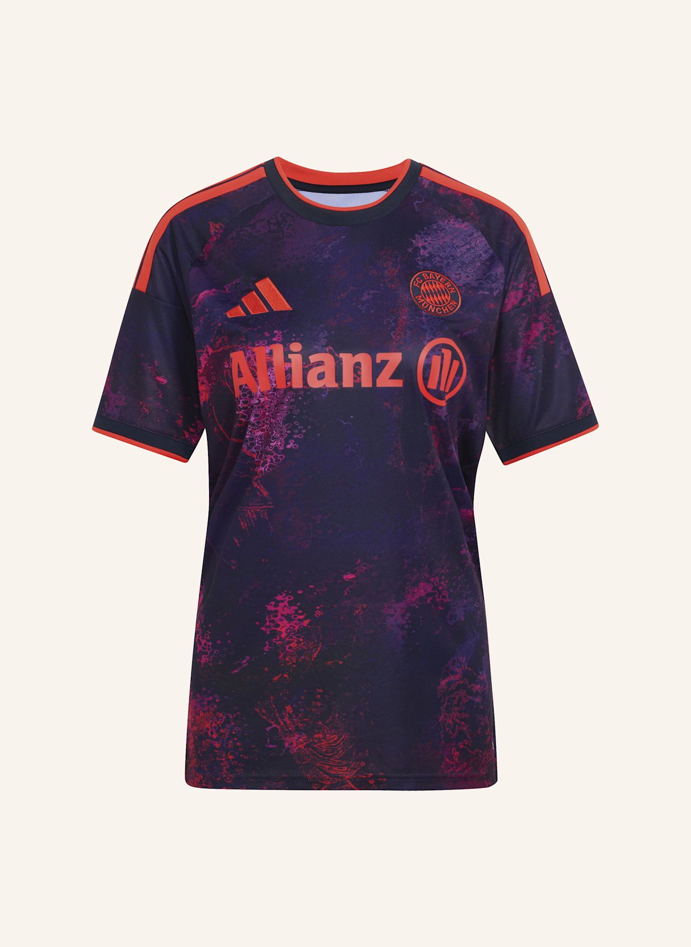 adidas FC BAYERN MÜNCHEN 26/27 AUSWEICHTRIKOT: NEONLILA / NEONROT / NEONROSA