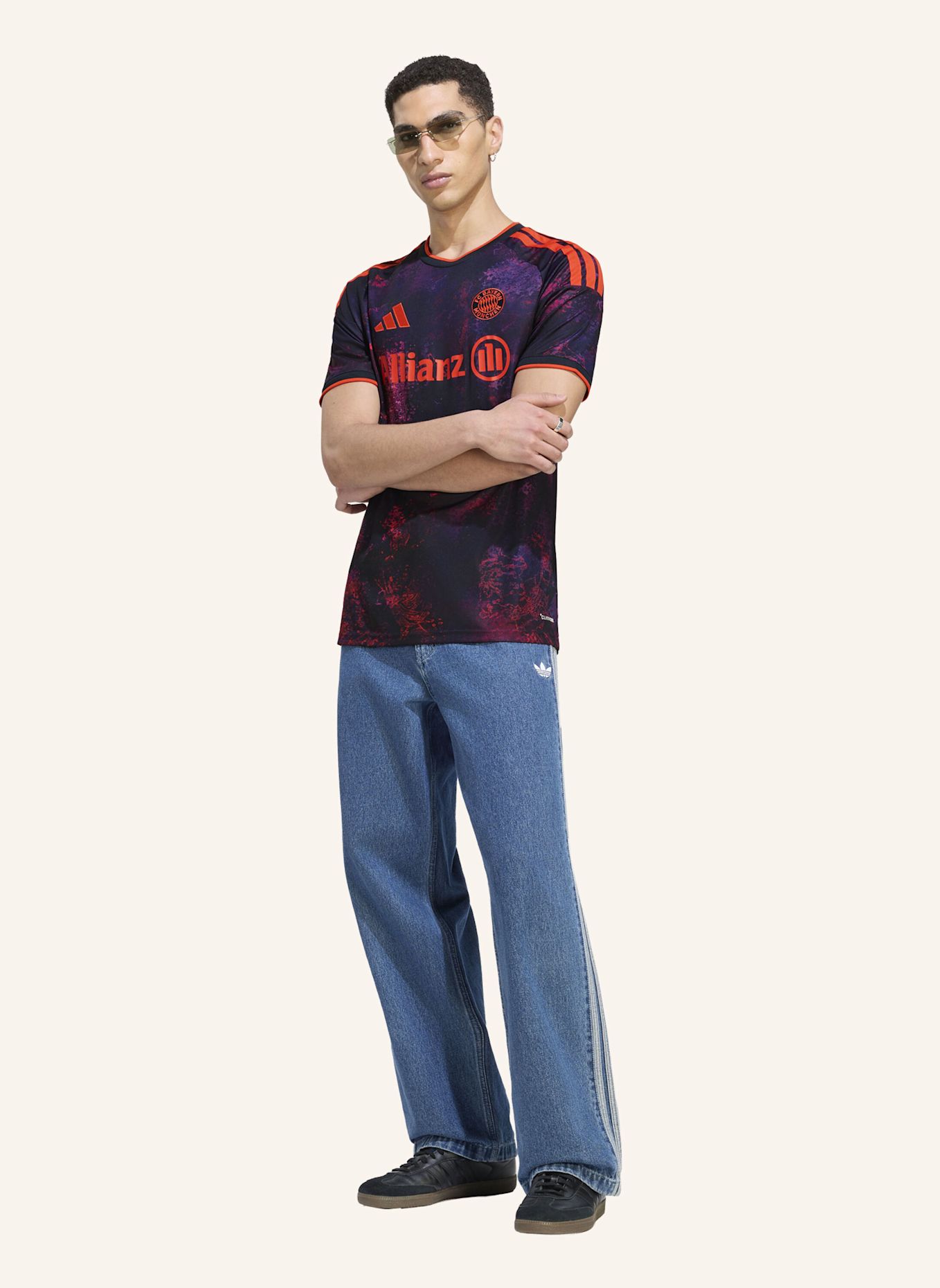adidas FC BAYERN MÜNCHEN 26/27 AUSWEICHTRIKOT: NEONLILA / NEONROT / NEONROSA