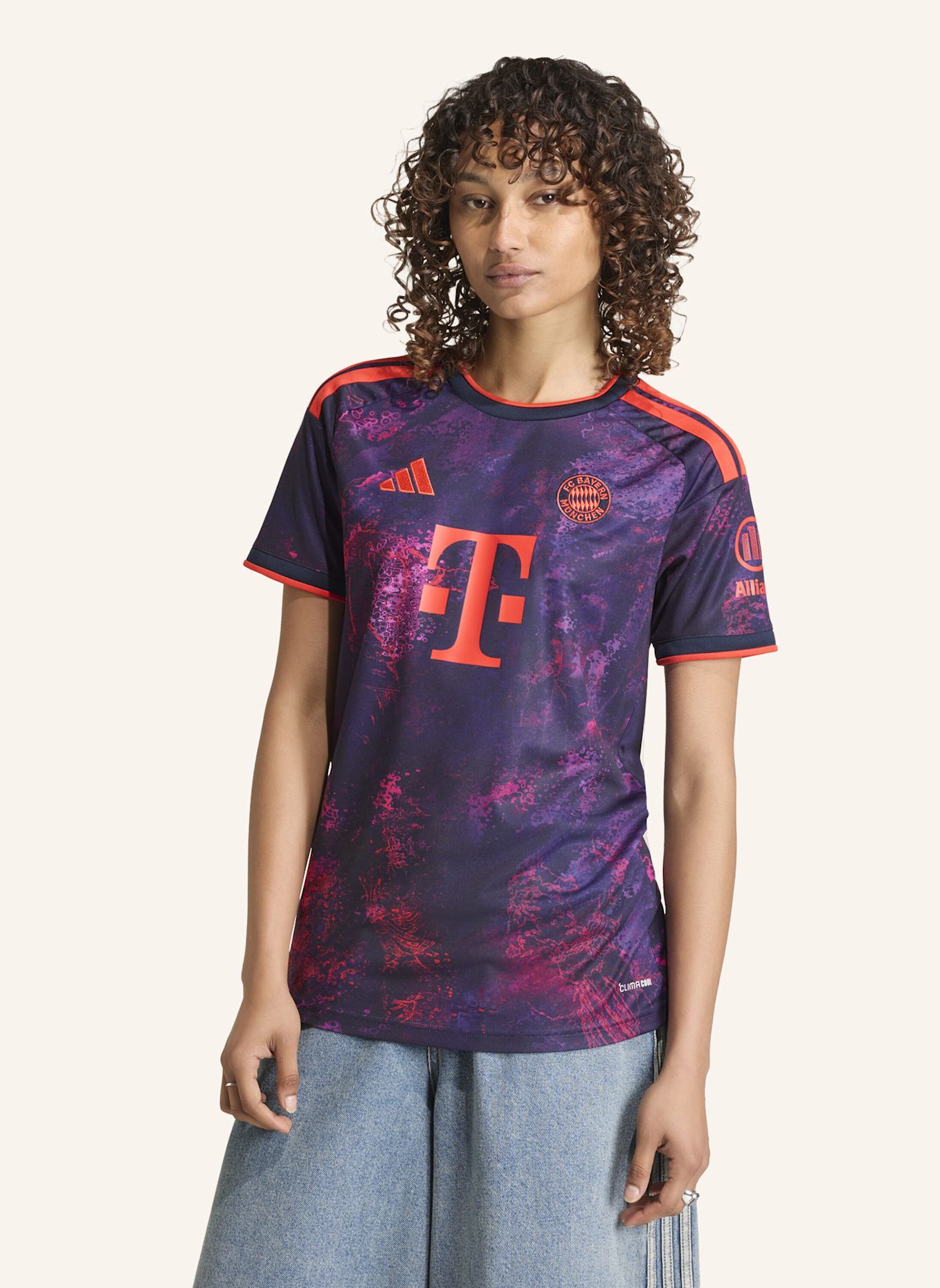 adidas FC BAYERN MÜNCHEN 26/27 AUSWEICHTRIKOT: NEONLILA / NEONROT / NEONROSA
