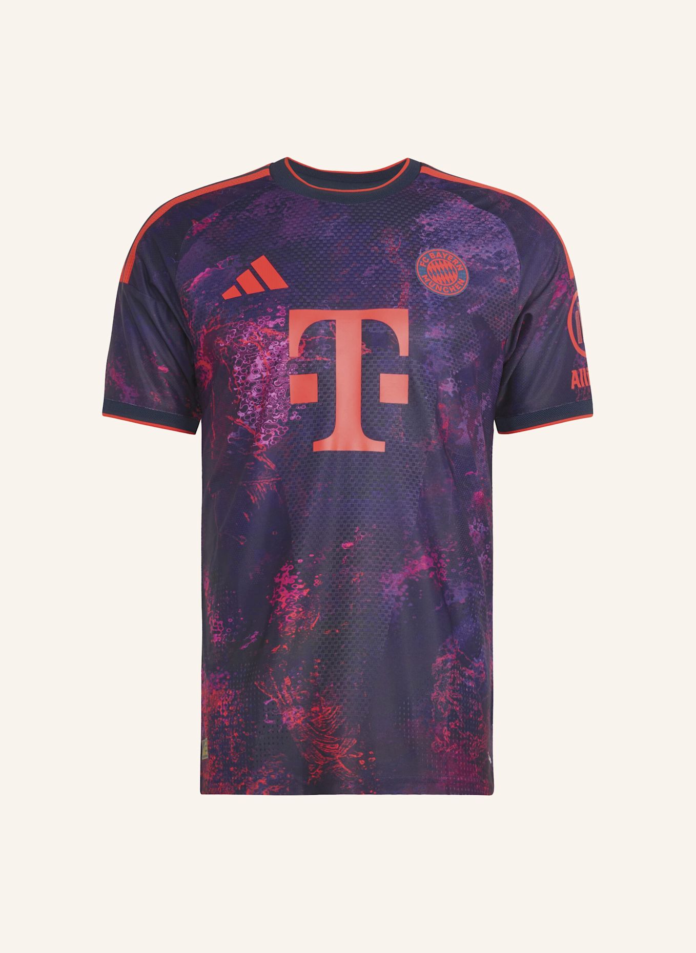adidas FC BAYERN MÜNCHEN 26/27 AUTHENTIC AUSWEICHTRIKOT: NEONLILA / NEONROT / NEONROSA