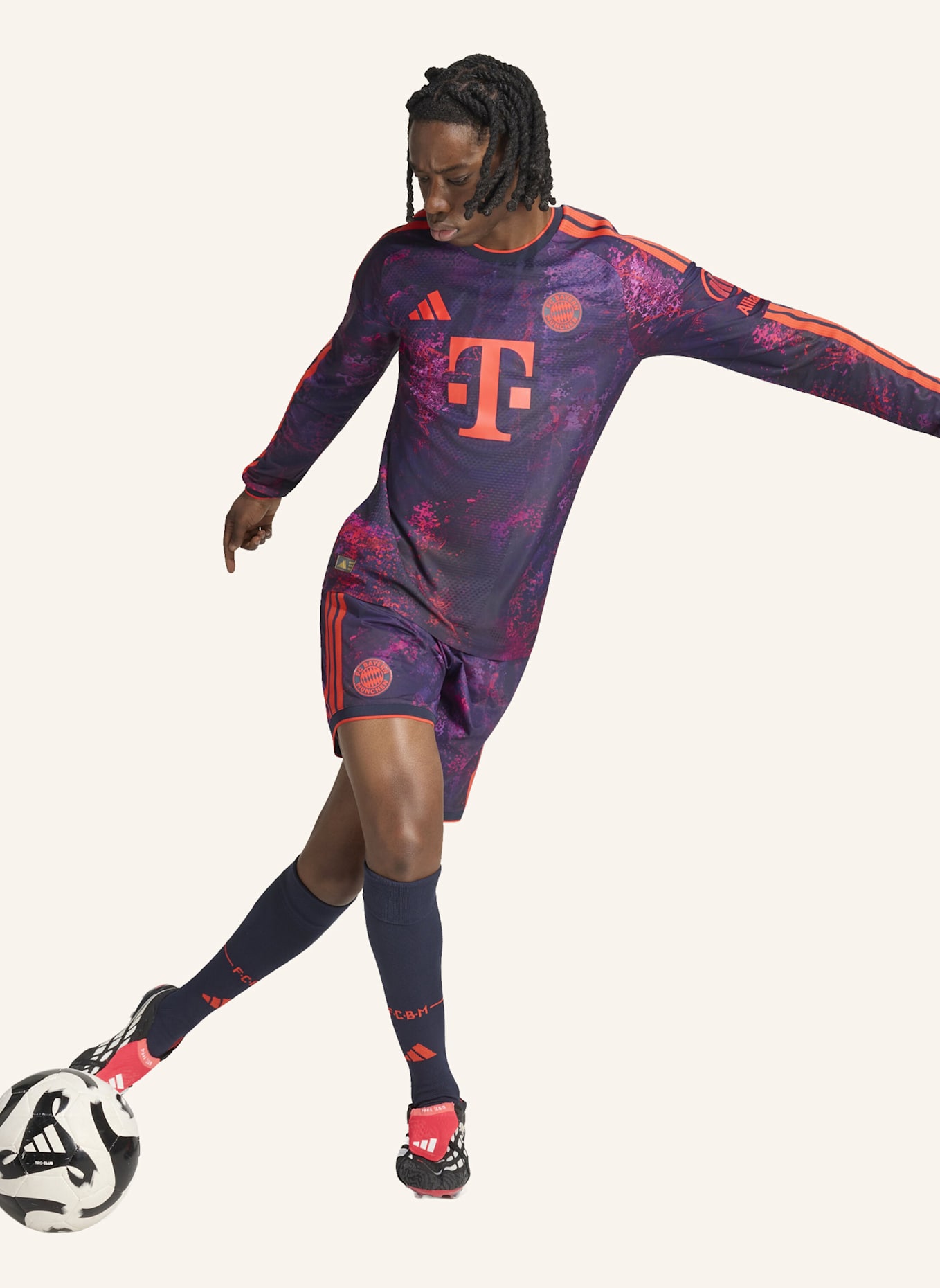 adidas FC BAYERN MÜNCHEN 26/27 AUTHENTIC AUSWEICHTRIKOT, LANGÄRMELIG: NEONLILA/ NEONROT/ NEONROSA/ NEONORANGE/ NEONBLAU/ NEONGRÜN/ NEONPINK/ NEONTÜRKIS/ NEONGELB