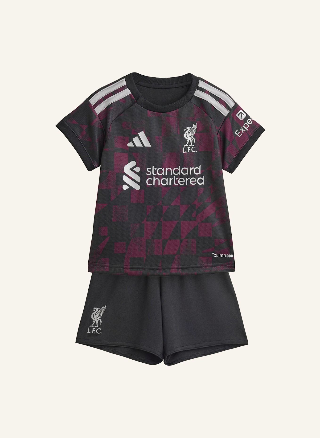 adidas FC LIVERPOOL 26/27 KIDS AUSWEICHAUSRÜSTUNG: SCHWARZ