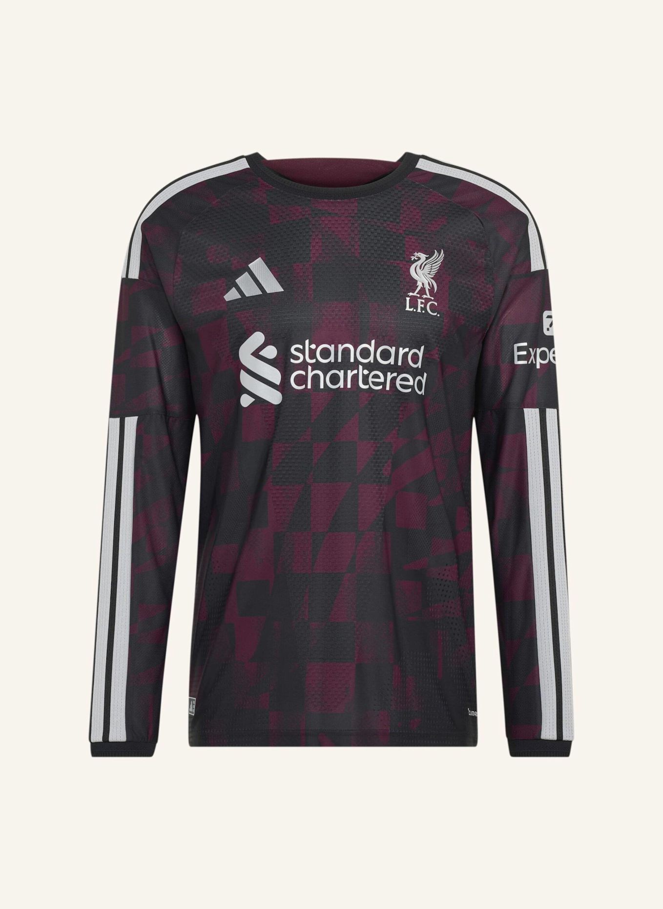 adidas LIVERPOOL FC 26/27 AUTHENTIC AUSWEICHTRIKOT, LANGÄRMELIG: SCHWARZ