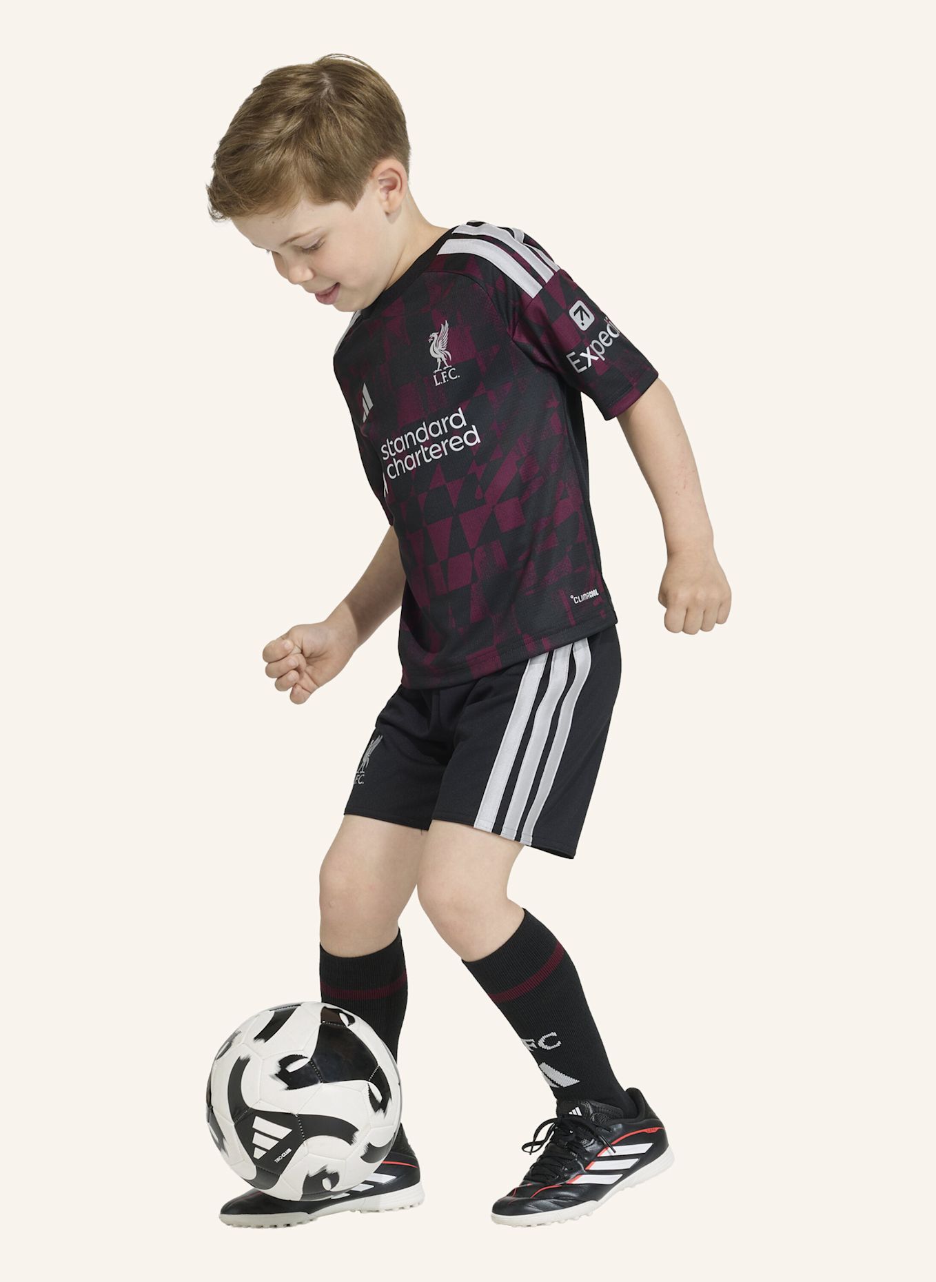 adidas LIVERPOOL FC 26/27 KIDS AUSWEICHAUSRÜSTUNG: SCHWARZ
