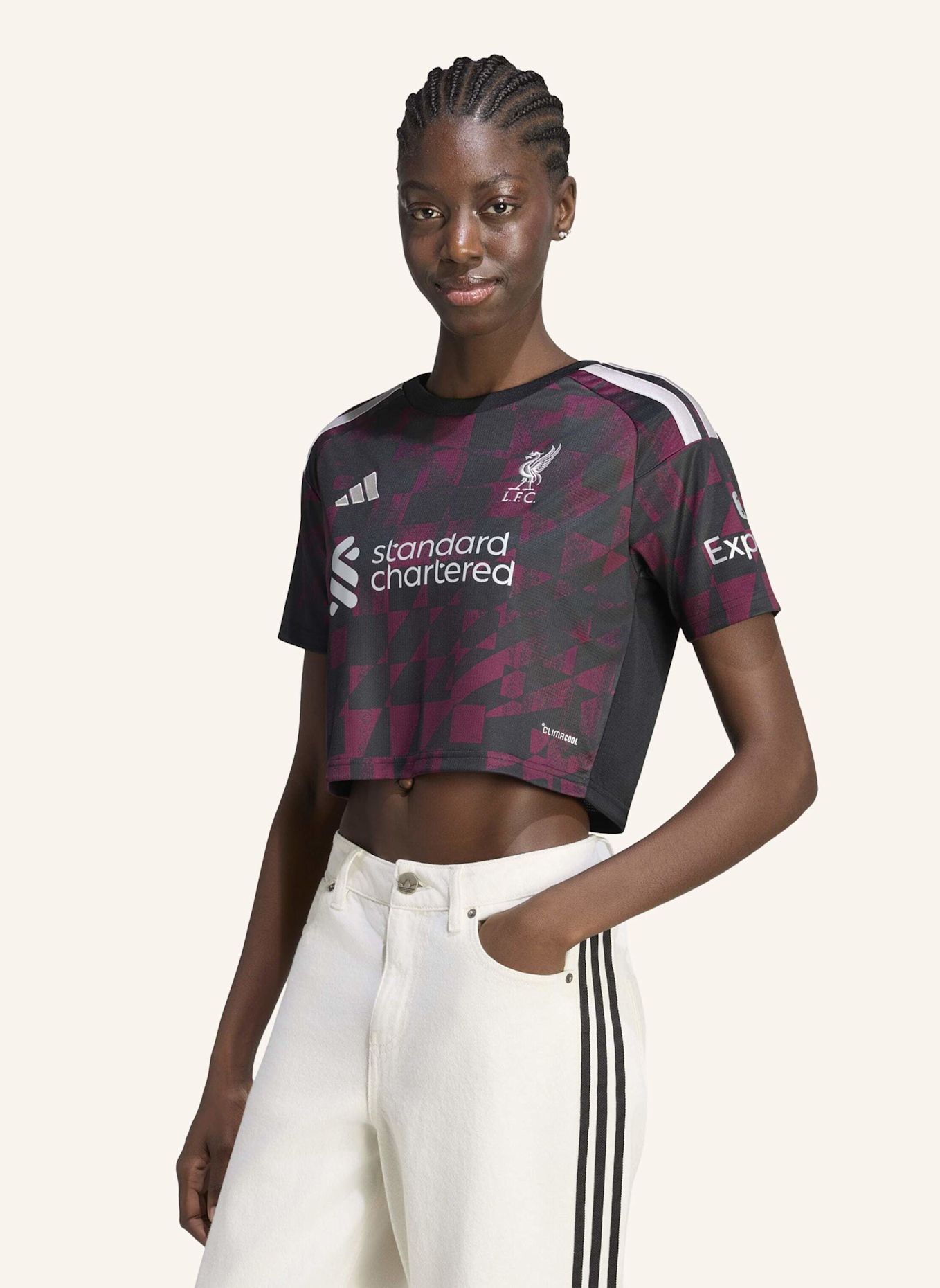 adidas FC LIVERPOOL 26/27 AUSWEICHTRIKOT, KÜRZER GESCHNITTEN: SCHWARZ