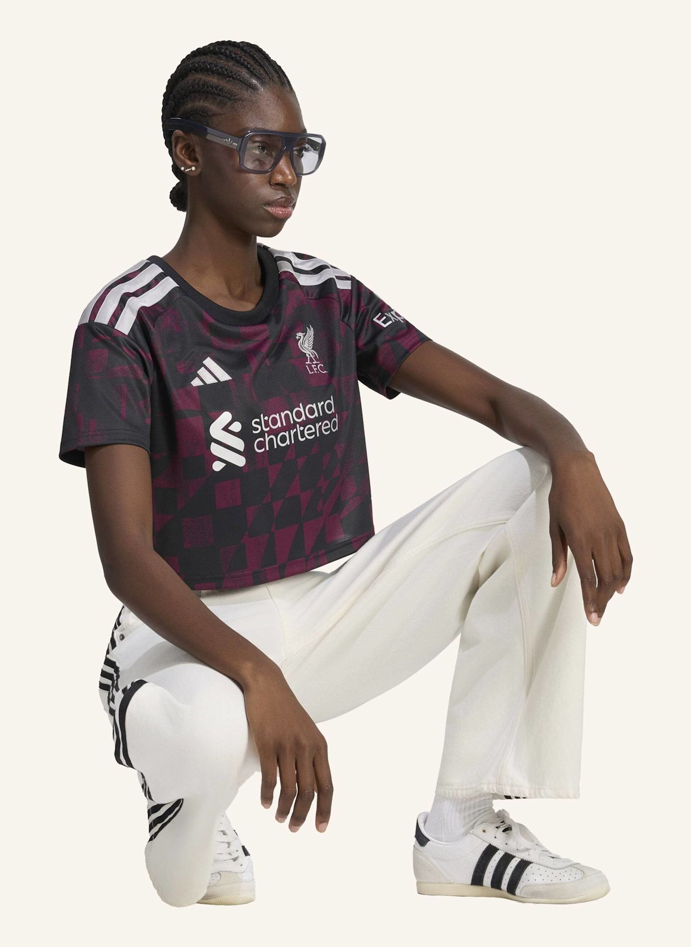 adidas FC LIVERPOOL 26/27 AUSWEICHTRIKOT, KÜRZER GESCHNITTEN: SCHWARZ