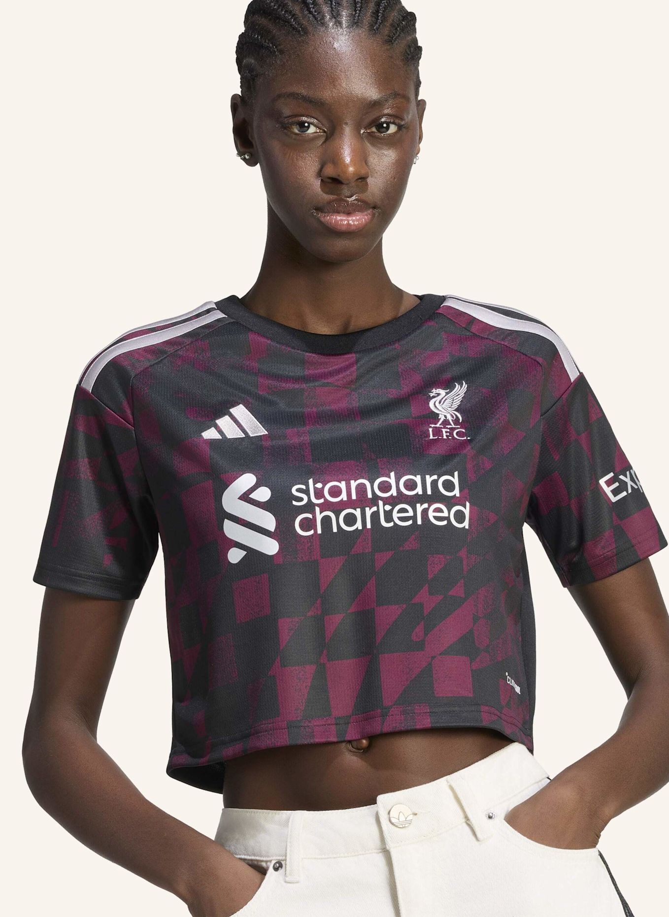 adidas FC LIVERPOOL 26/27 AUSWEICHTRIKOT, KÜRZER GESCHNITTEN: SCHWARZ