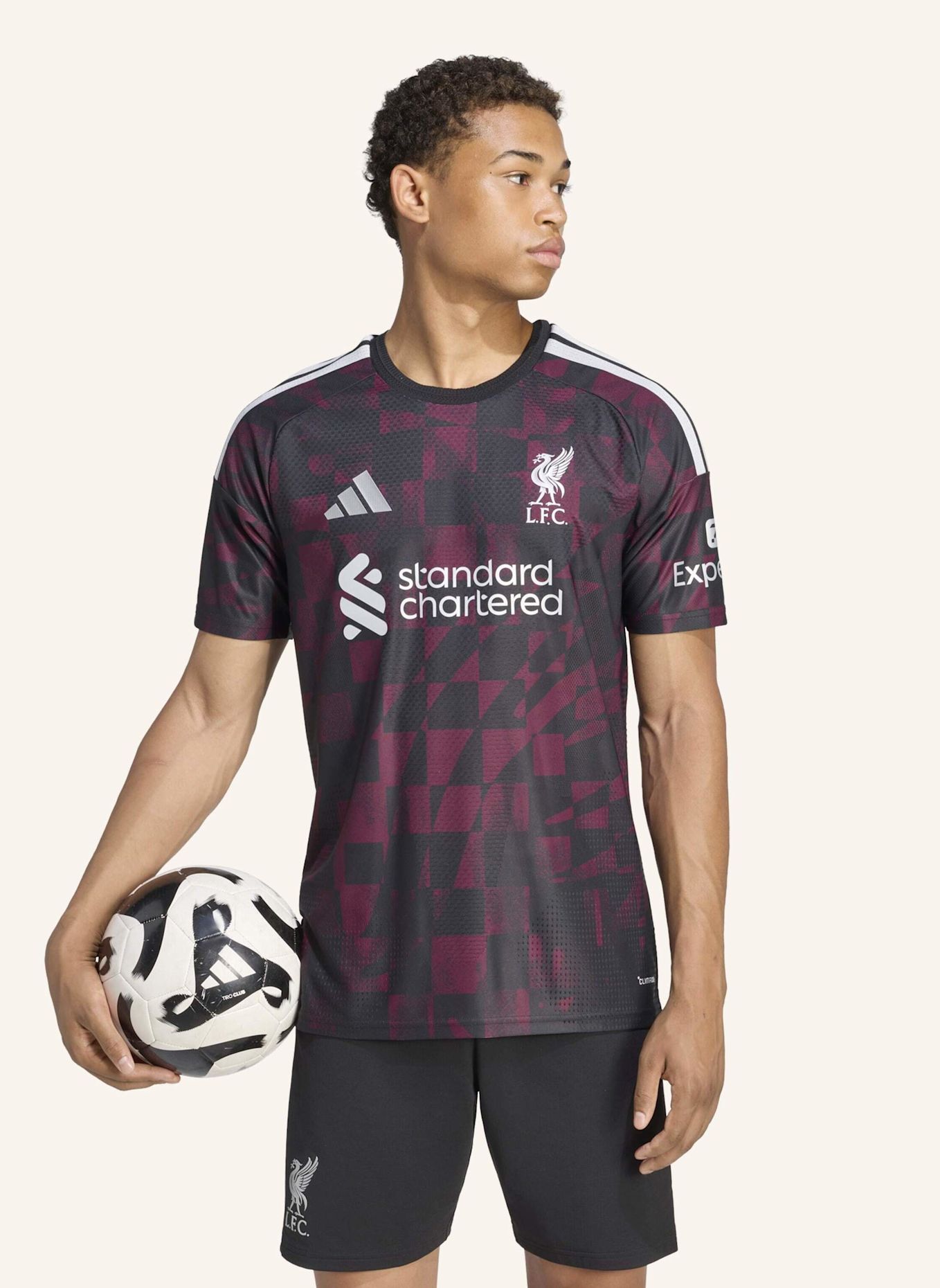 adidas LIVERPOOL FC 26/27 AUTHENTIC AUSWEICHTRIKOT: SCHWARZ