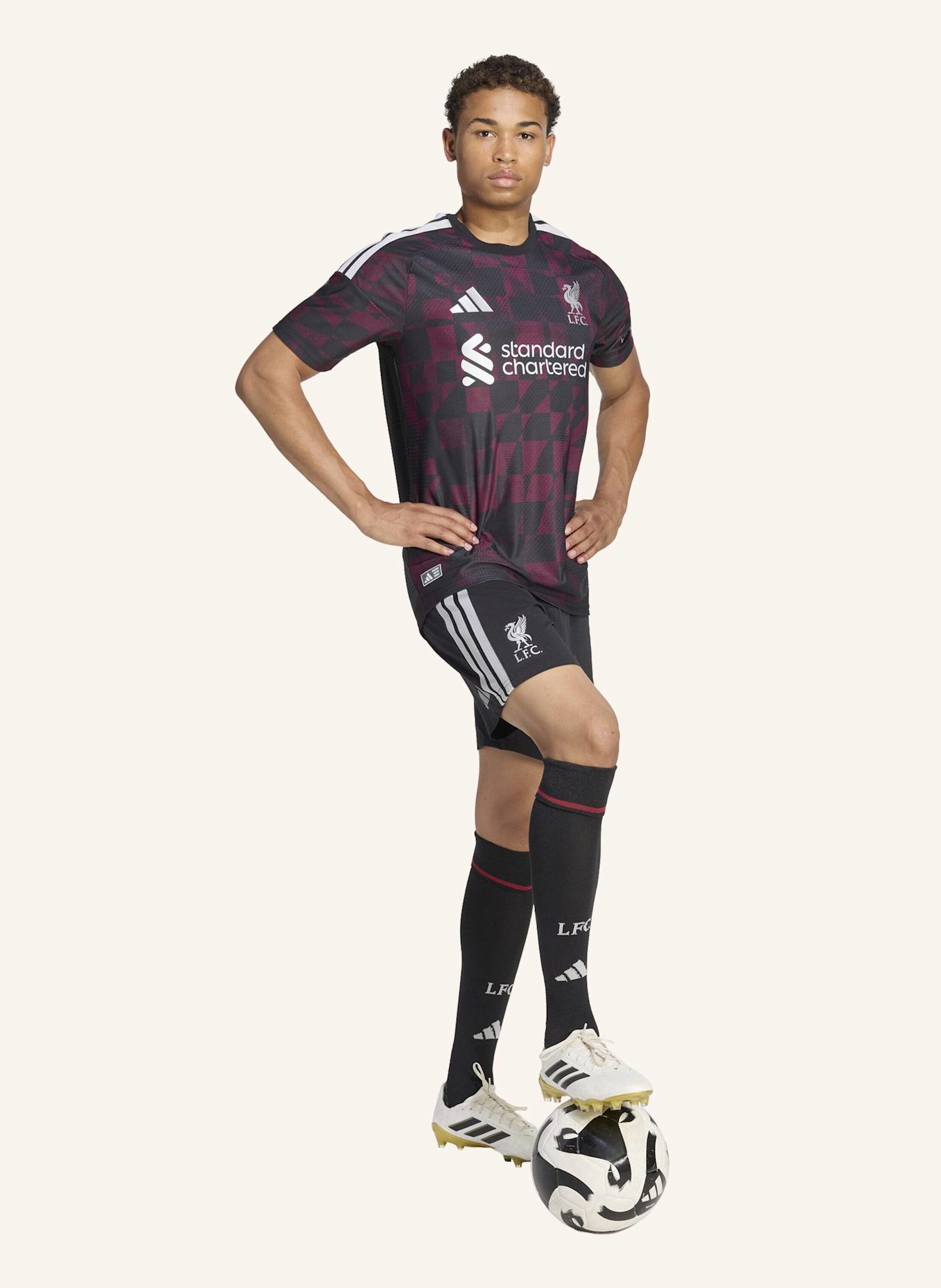 adidas LIVERPOOL FC 26/27 AUTHENTIC AUSWEICHTRIKOT: SCHWARZ