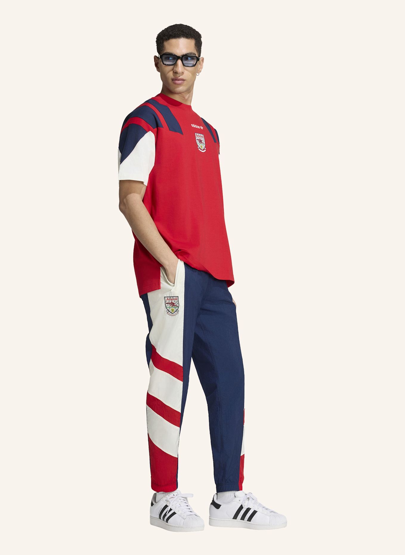 adidas FC ARSENAL EQT T-SHIRT: ROT / WEISS