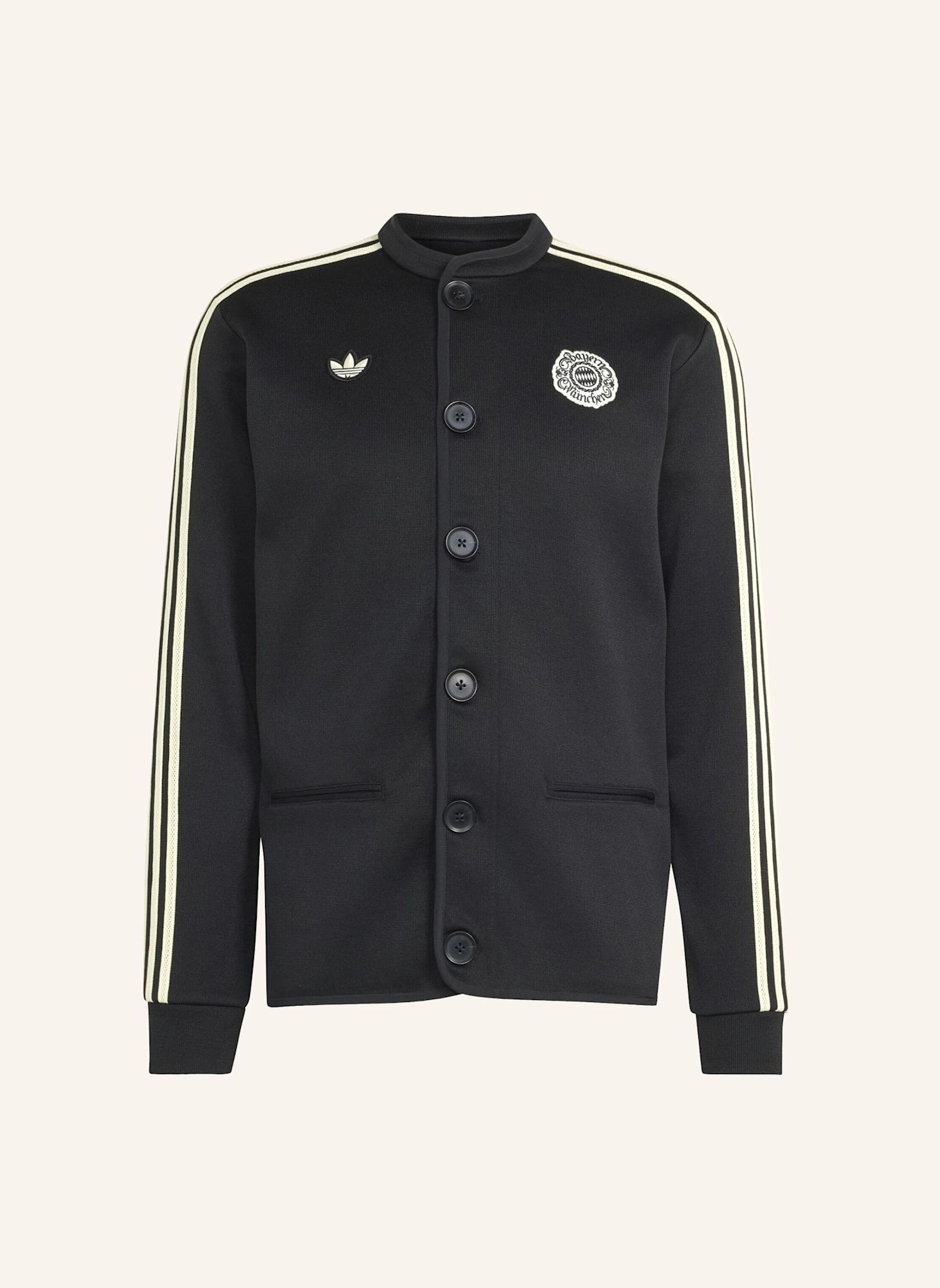 adidas FC BAYERN MÜNCHEN WIESN JANKER TRACK TOP: SCHWARZ / WEISS