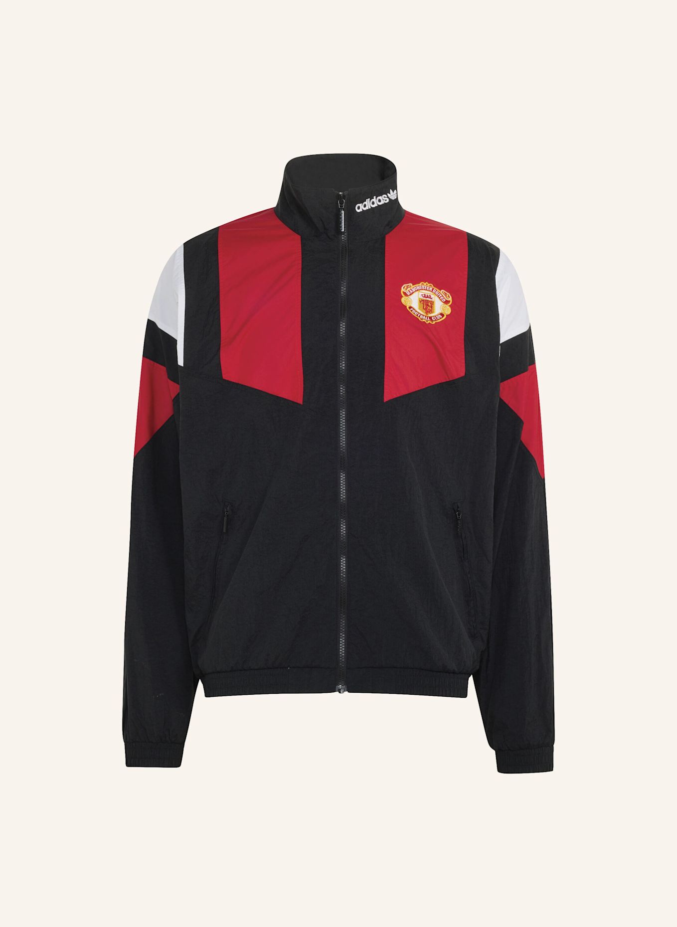 adidas MANCHESTER UNITED EQT TRACK TOP: SCHWARZ