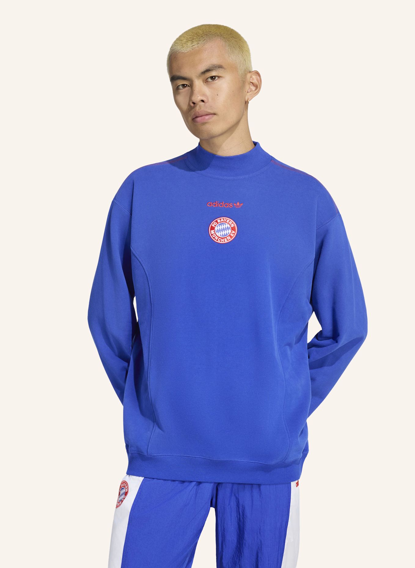 adidas FC BAYERN MÜNCHEN EQT SWEATSHIRT: BLAU