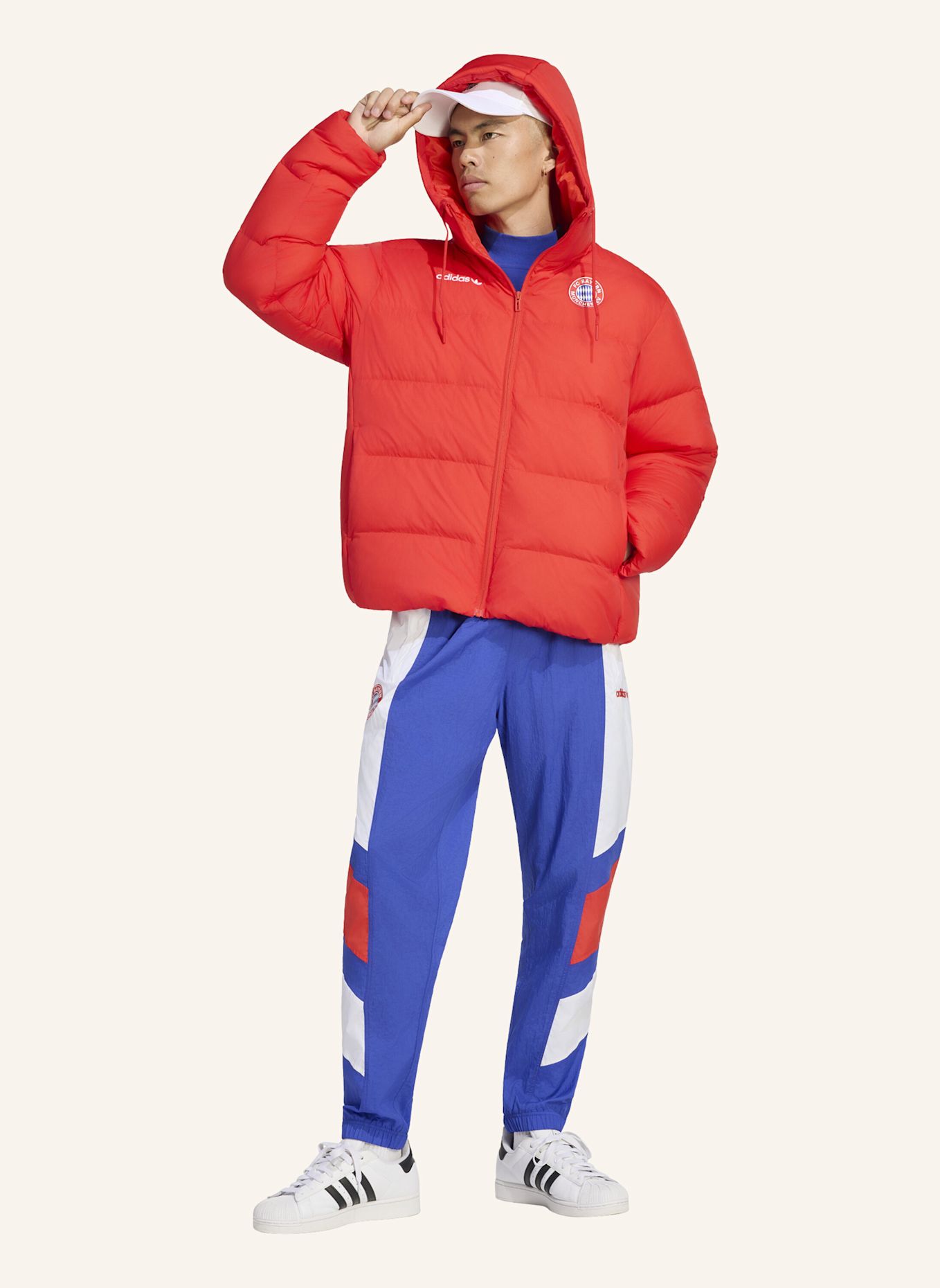 adidas FC BAYERN MÜNCHEN EQT DW JACKE: ROT