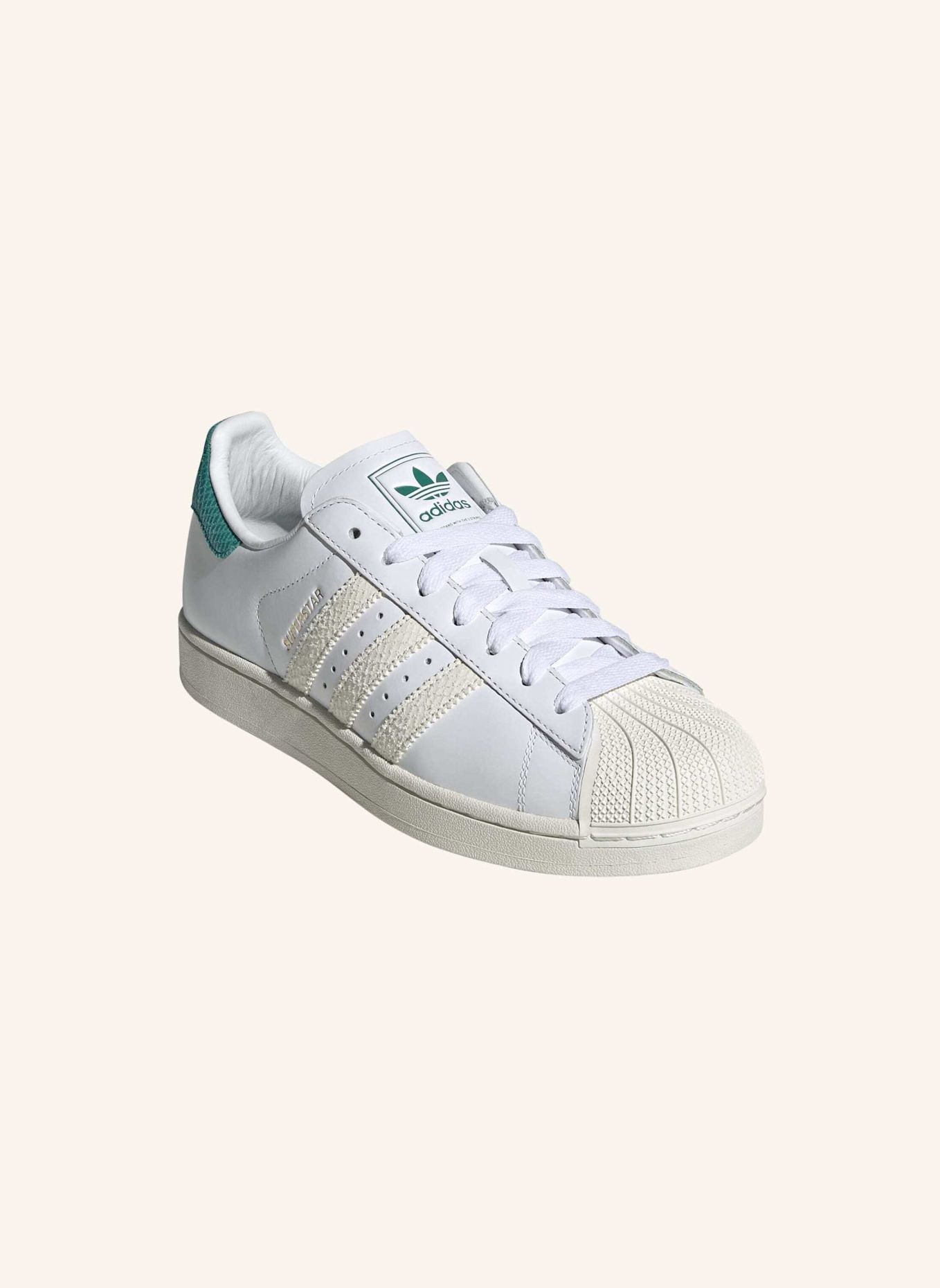 adidas Originals SUPERSTAR II SCHUH: WEISS / GRÜN
