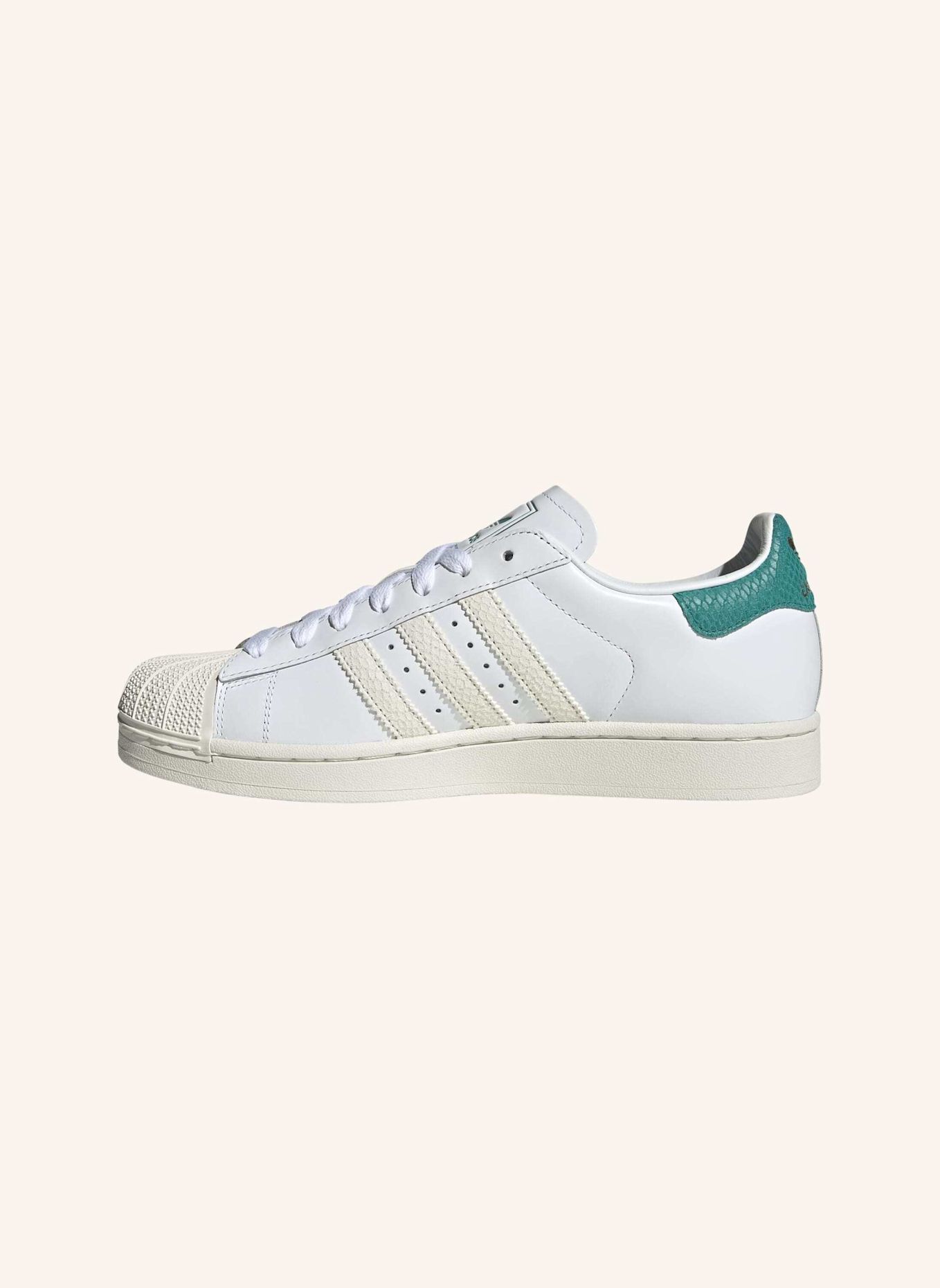 adidas Originals SUPERSTAR II SCHUH: WEISS / GRÜN