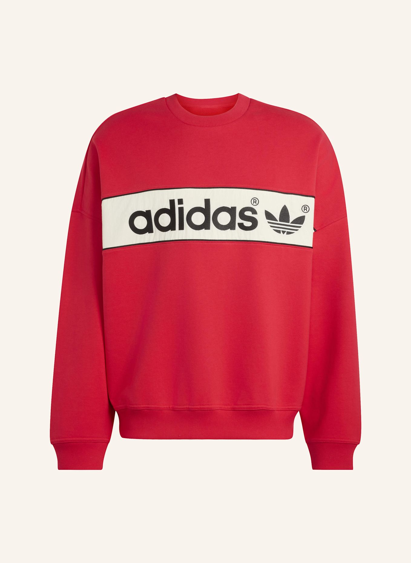 adidas Originals ADISIGNATURE NY SWEATSHIRT, RUNDHALSAUSSCHNITT: ROT