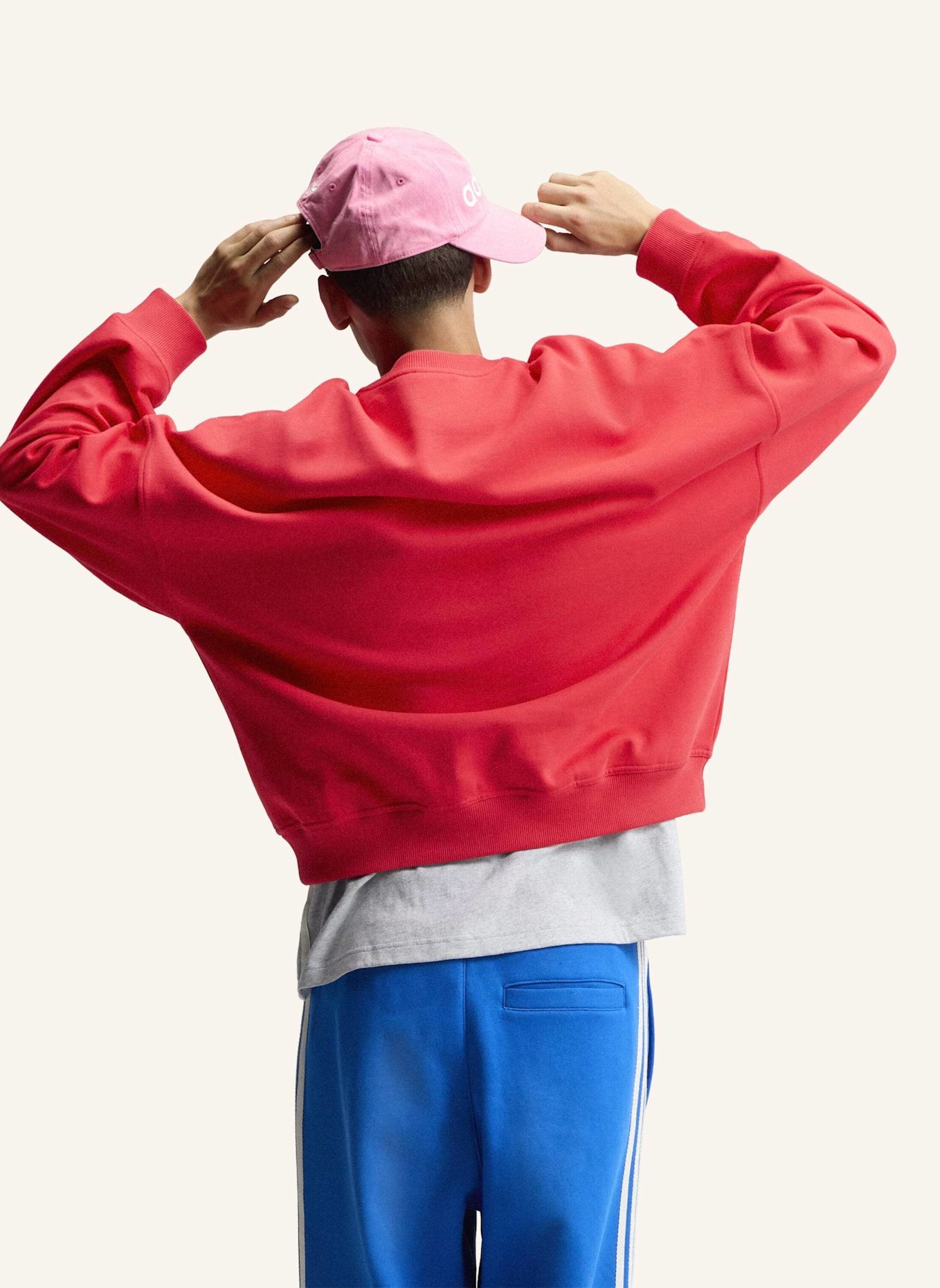adidas Originals ADISIGNATURE NY SWEATSHIRT, RUNDHALSAUSSCHNITT: ROT