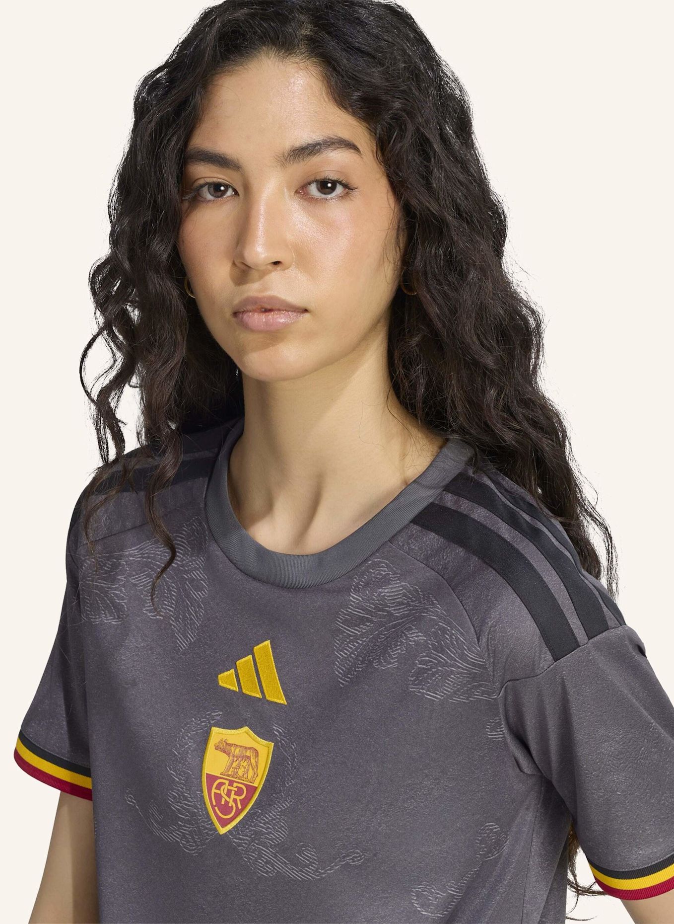 adidas AS ROM 26/27 AUSWEICHTRIKOT: GRAU