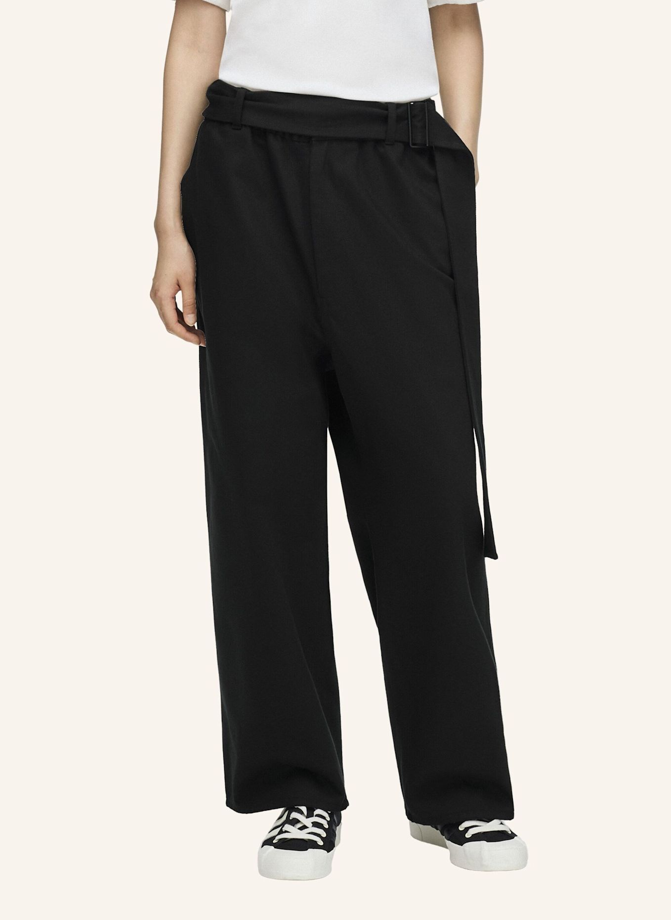 Y-3 Y-3 TWILL UTILITY-HOSE: SCHWARZ