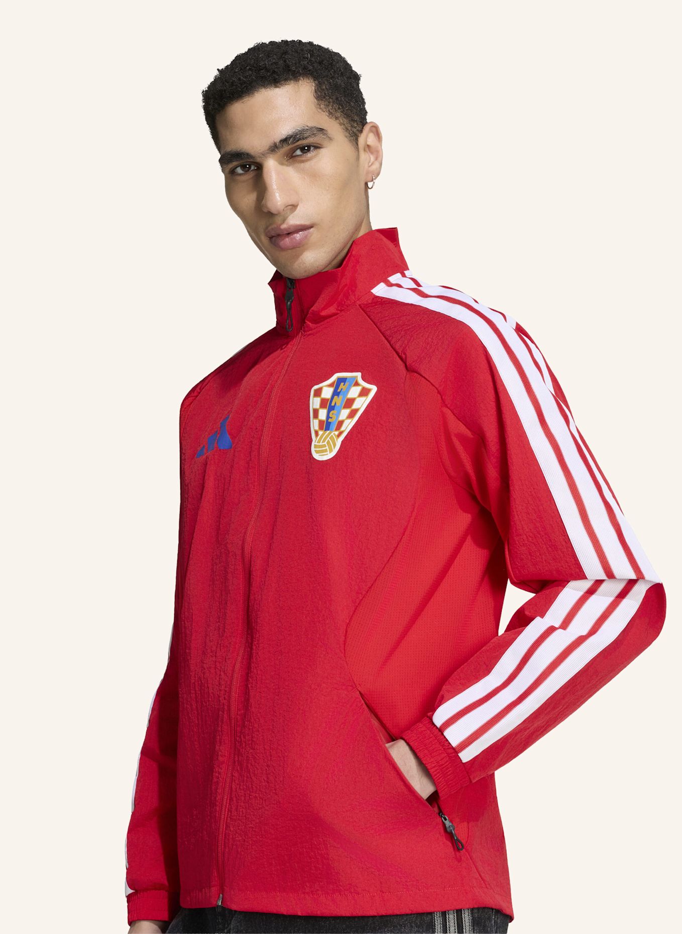 adidas KROATIEN ANTHEM HEIMJACKE: ROT