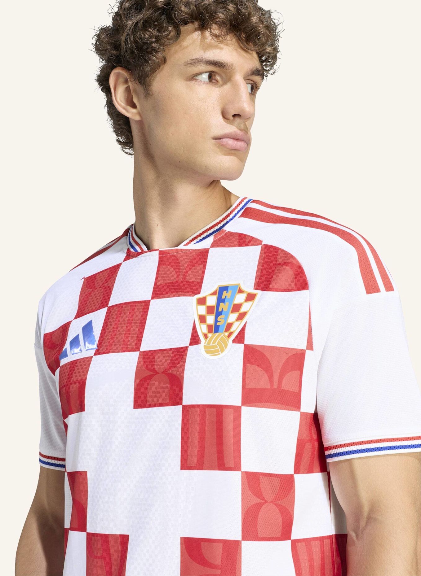 adidas KROATIEN 26 AUTHENTIC HEIMTRIKOT: WEISS