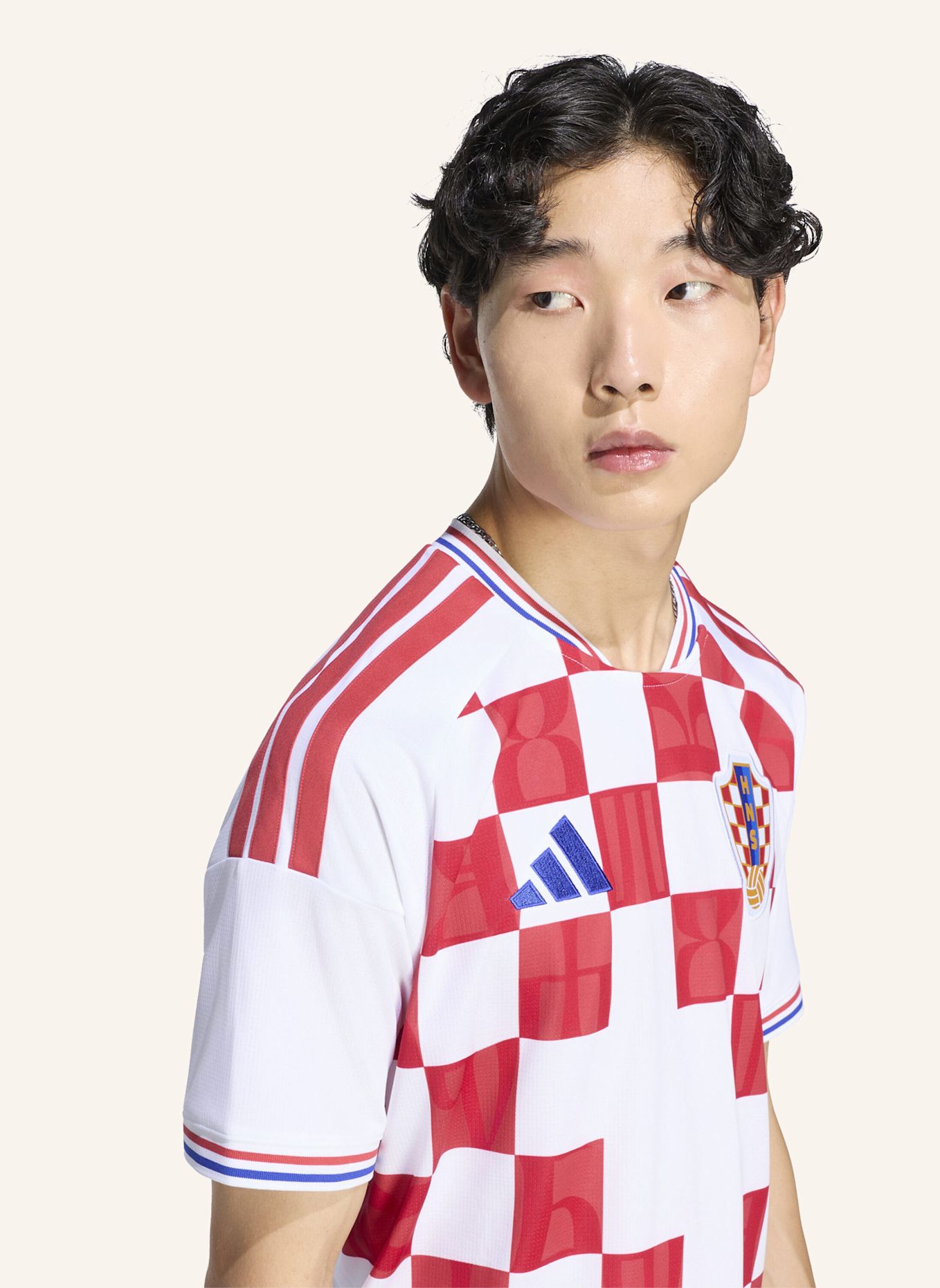 adidas KROATIEN 26 HEIMTRIKOT: WEISS