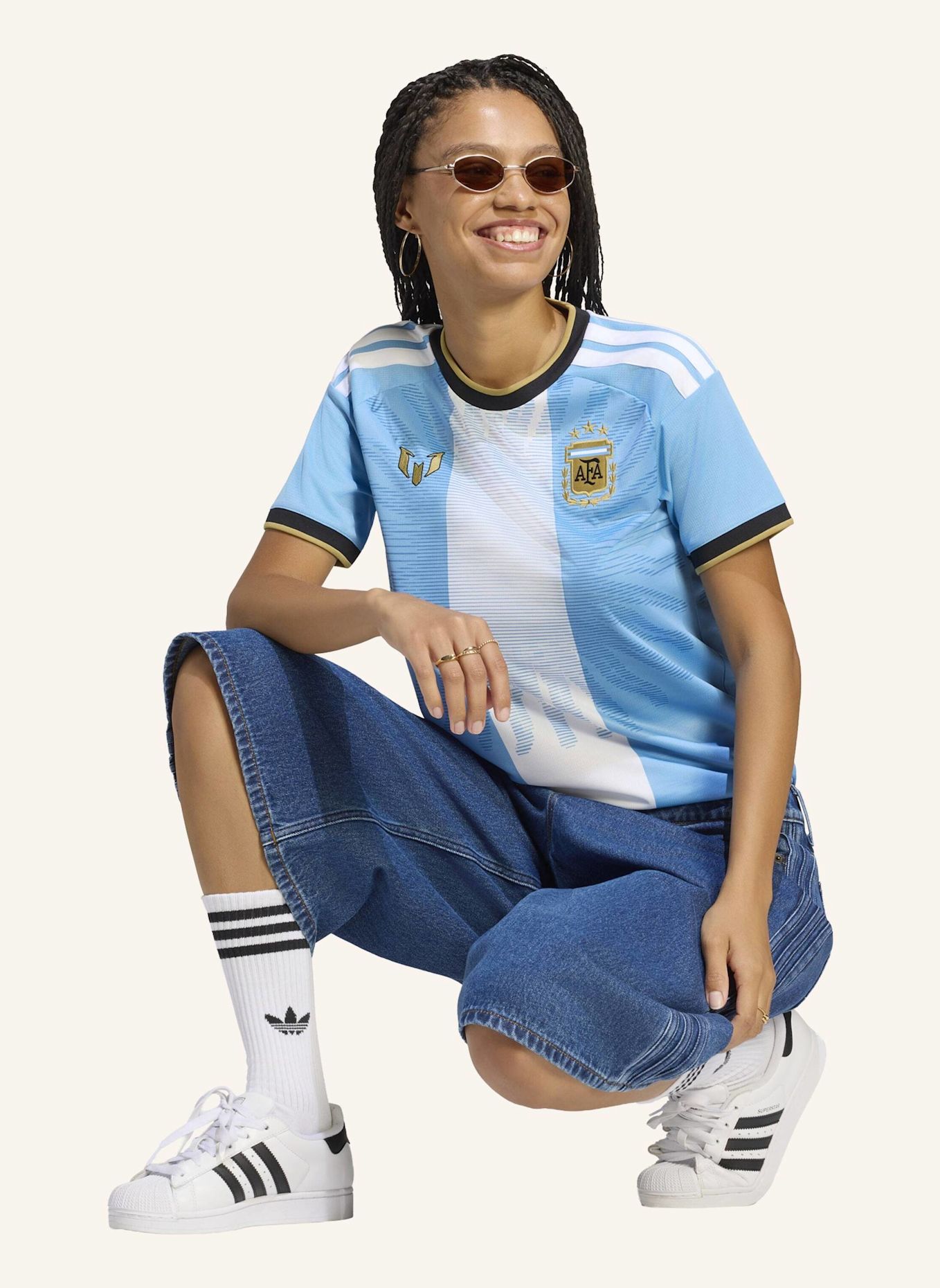 adidas ARGENTINIEN MESSI 26 TRIKOT: BLAU