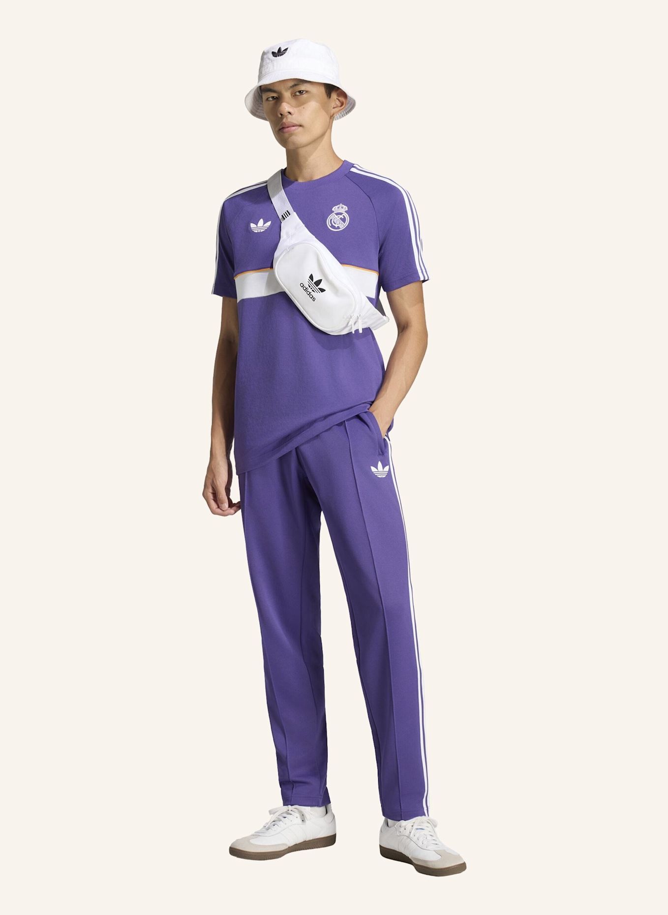 adidas REAL MADRID ORIGINALS TRAININGSHOSE: LILA