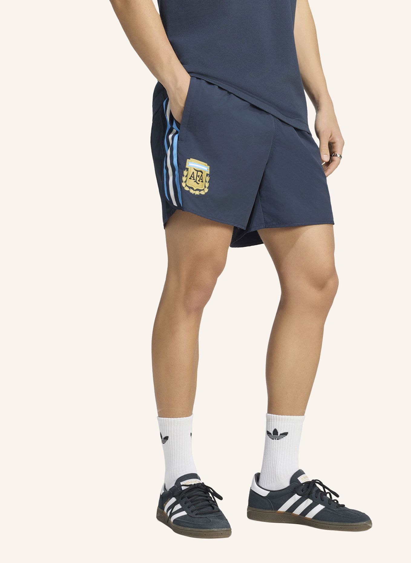 adidas ARGENTINIEN MESSI 26 SHORTS: BLAU