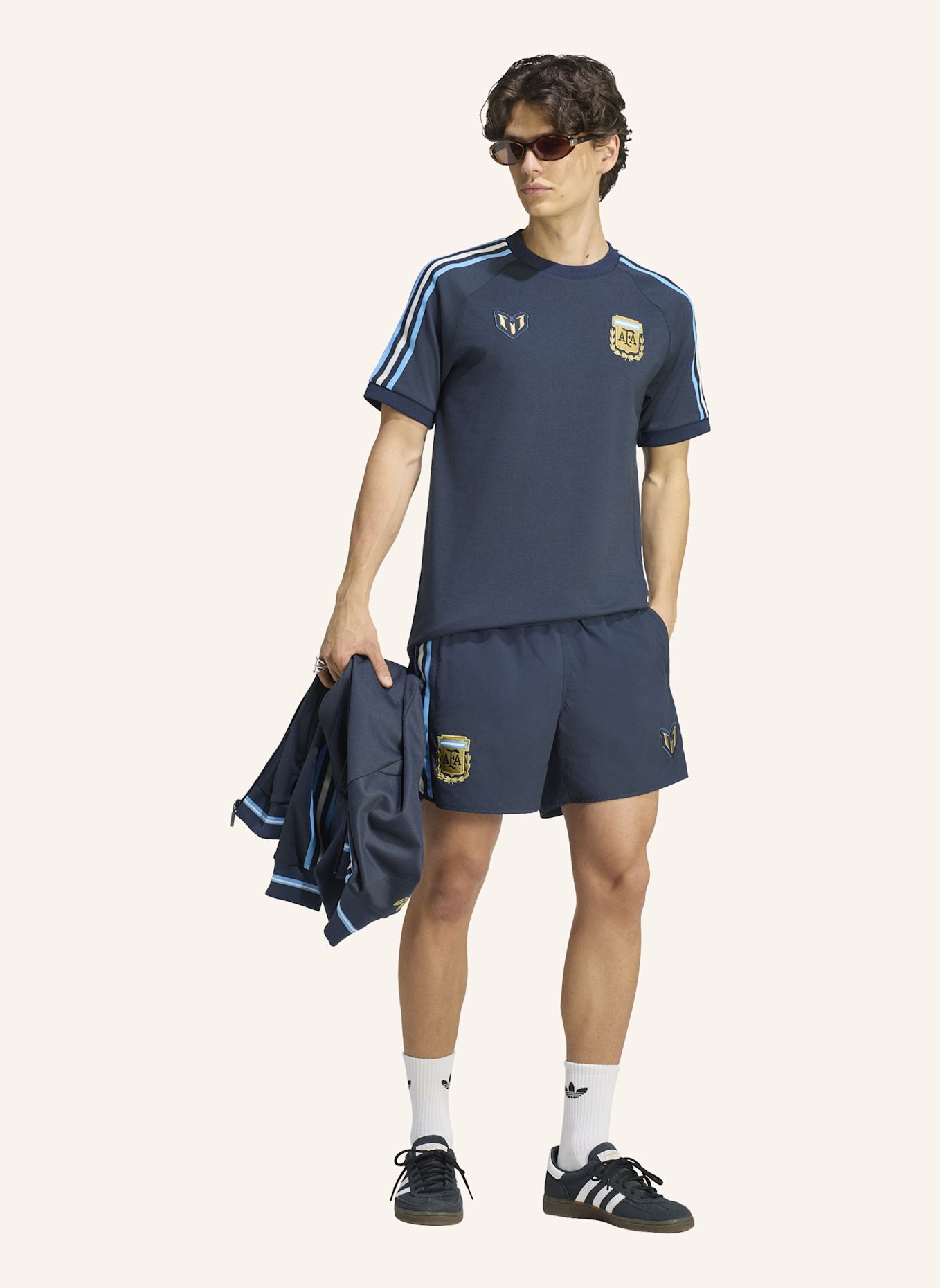 adidas ARGENTINIEN MESSI 26 SHORTS: BLAU