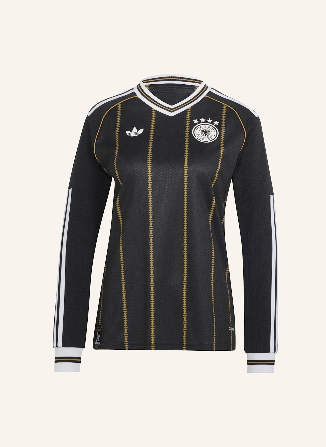 adidas DEUTSCHLAND 26 AUSWEICHTRIKOT, LANGÄRMLIG: SCHWARZ