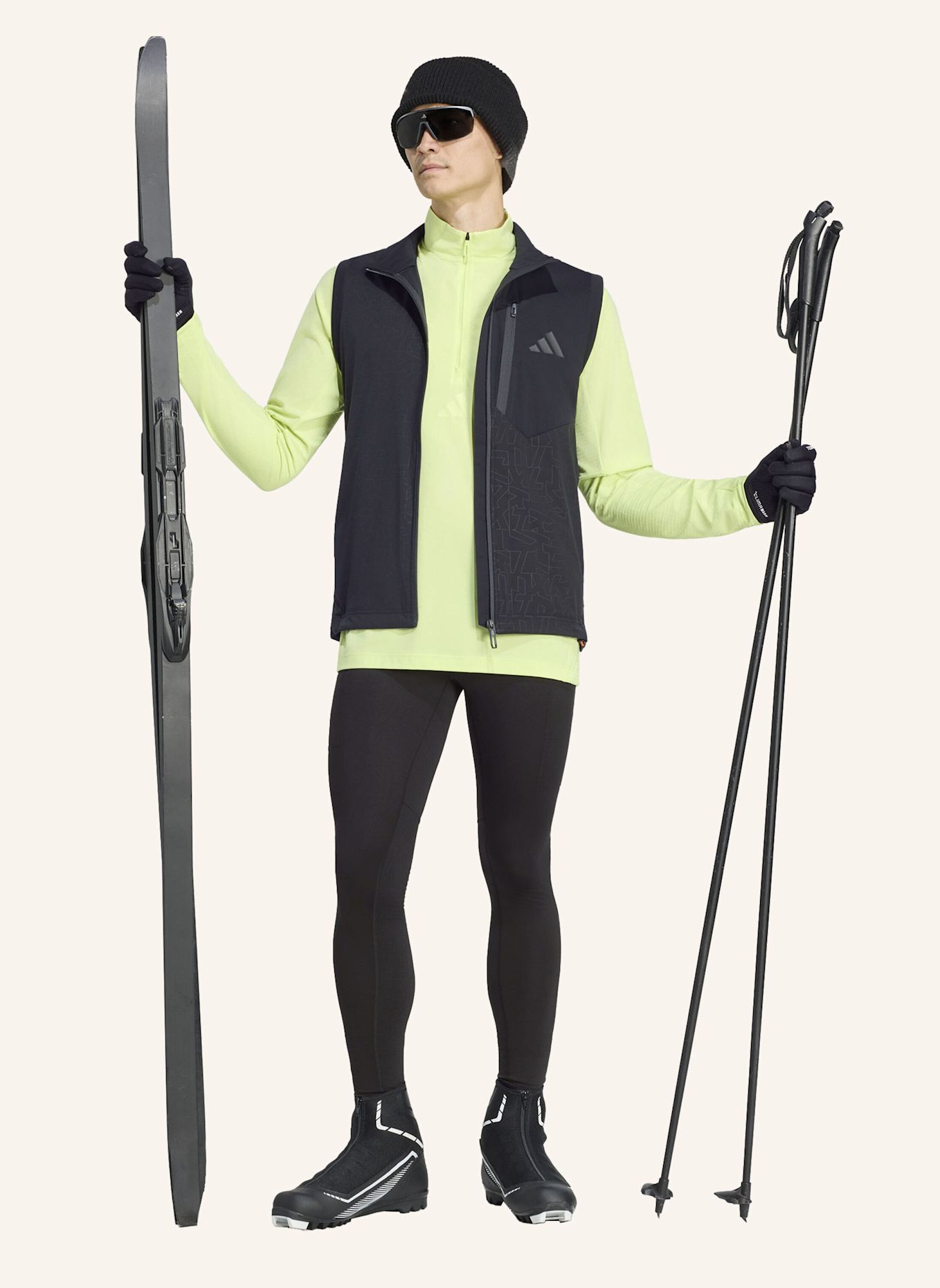 adidas TERREX TERREX XPERIOR CROSS-COUNTRY SKI SOFTSHELL-WESTE: SCHWARZ