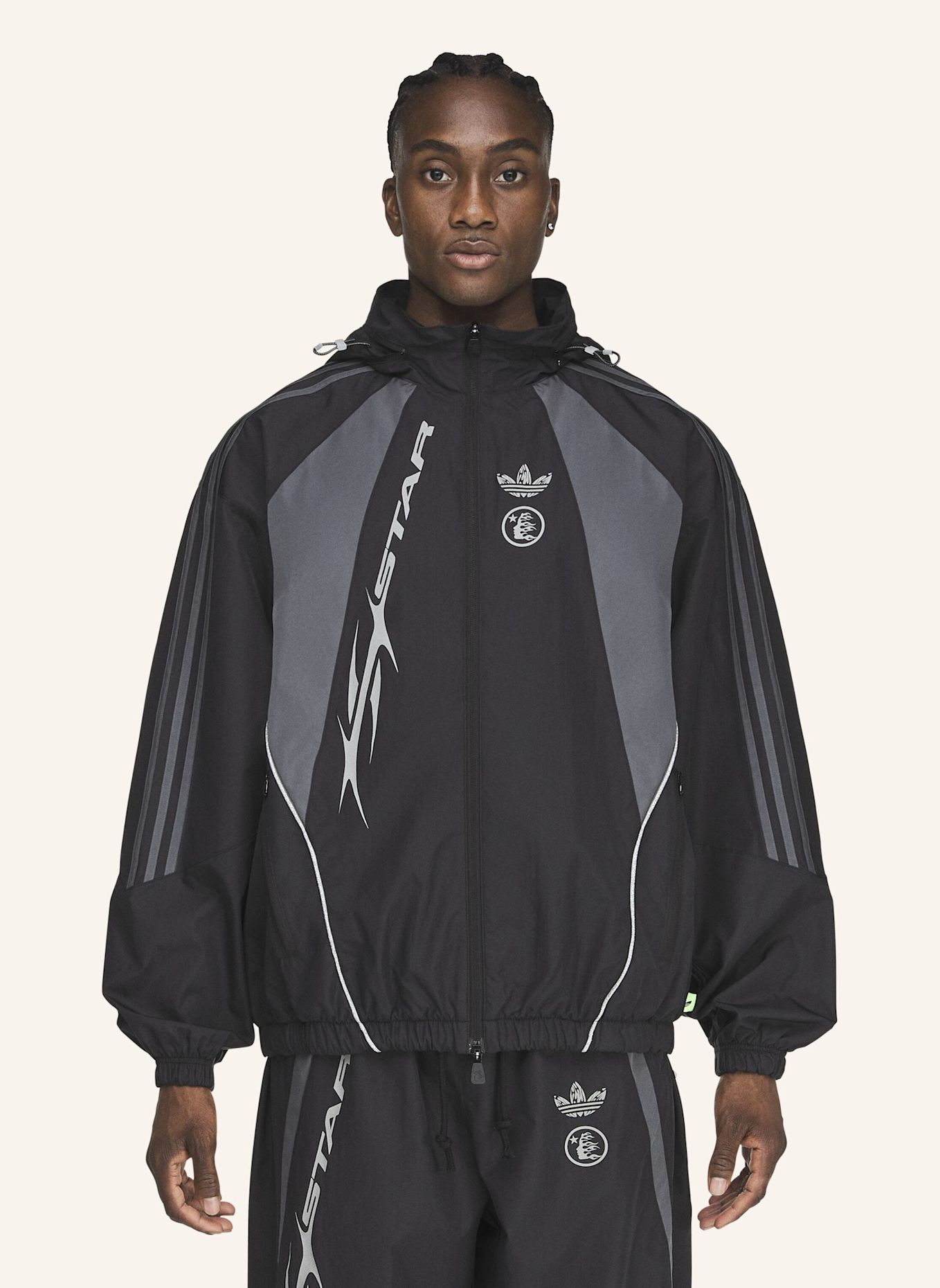adidas Originals HELLSTAR TRAININGSJACKE: SCHWARZ