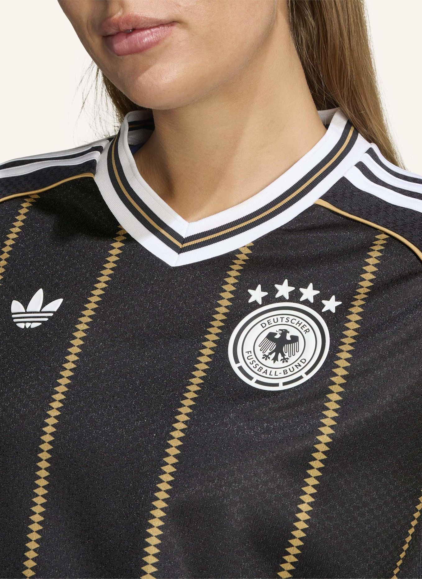 adidas DEUTSCHLAND 26 AUSWEICHTRIKOT, LANGÄRMLIG: SCHWARZ