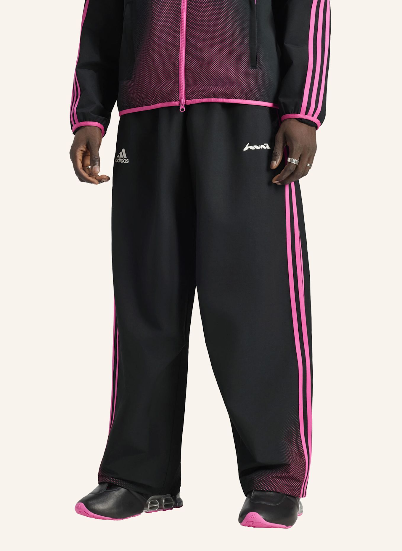 adidas Originals HUNI TRAININGSHOSE: SCHWARZ