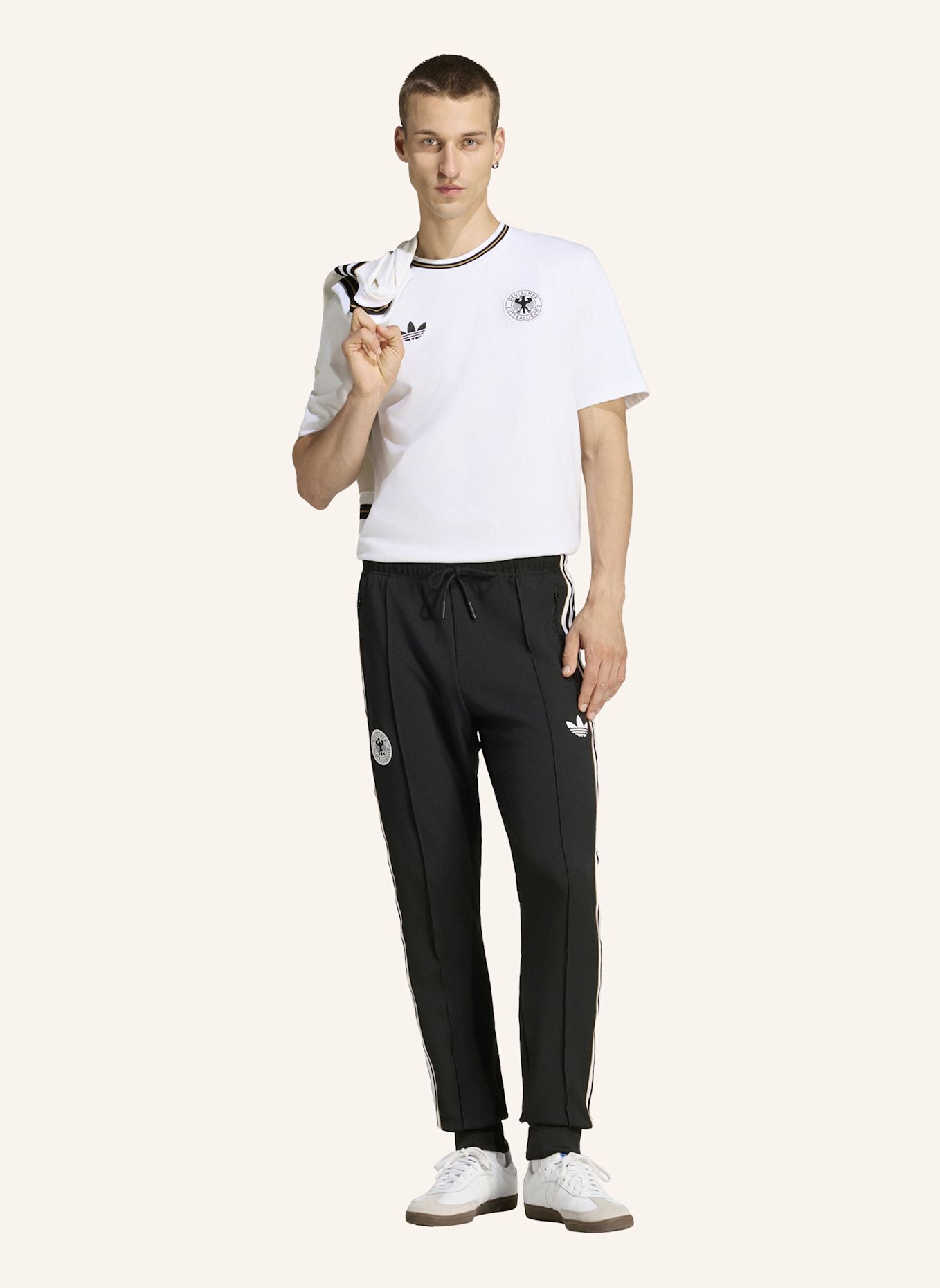 adidas DEUTSCHLAND 26 TRAININGSHOSE AUSWEICHAUSRÜSTUNG: SCHWARZ