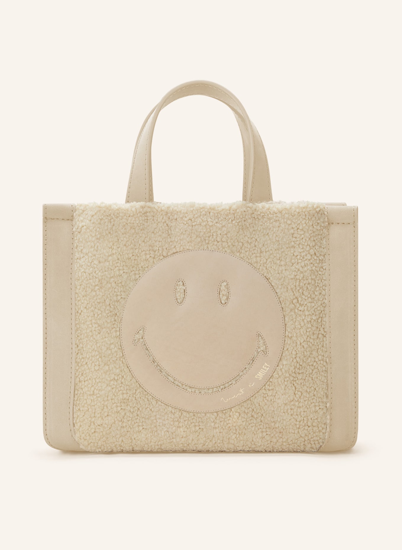 WEAT Handtasche MINI TOTE SMILEY, Farbe: BEIGE (Bild 1)
