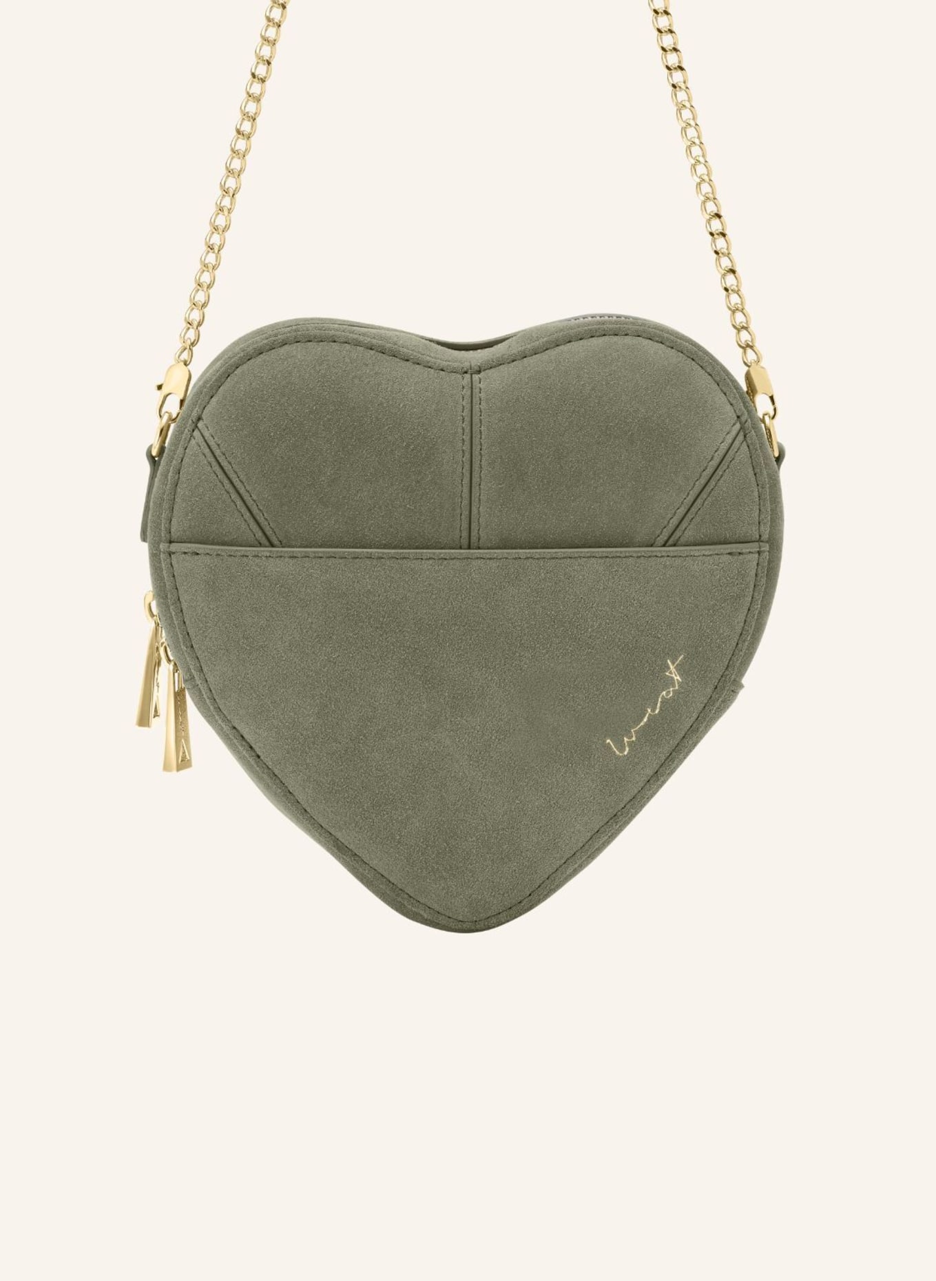 WEAT Handtasche BIG HEART, Farbe: KHAKI (Bild 3)