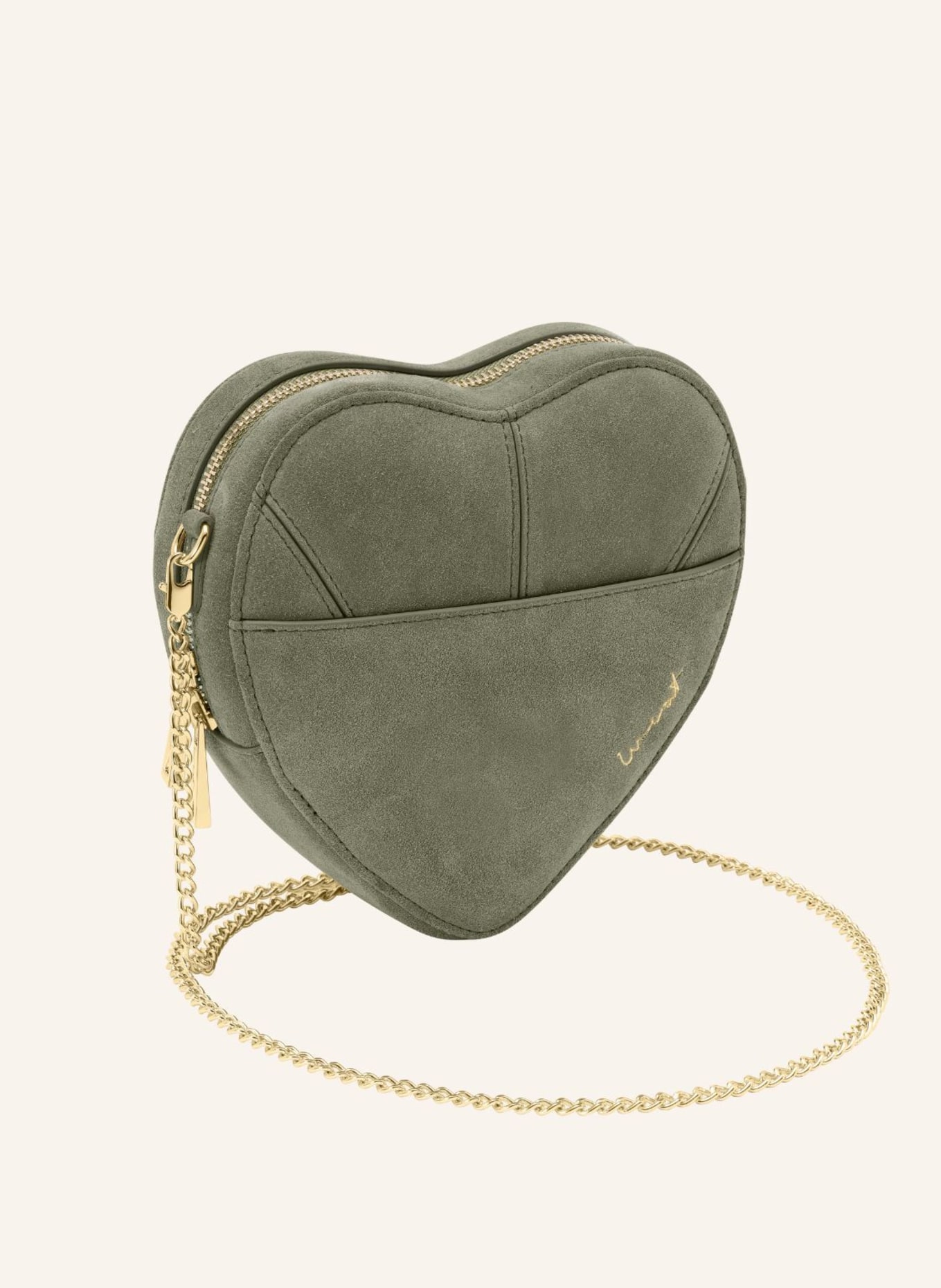 WEAT Handtasche BIG HEART, Farbe: KHAKI (Bild 4)