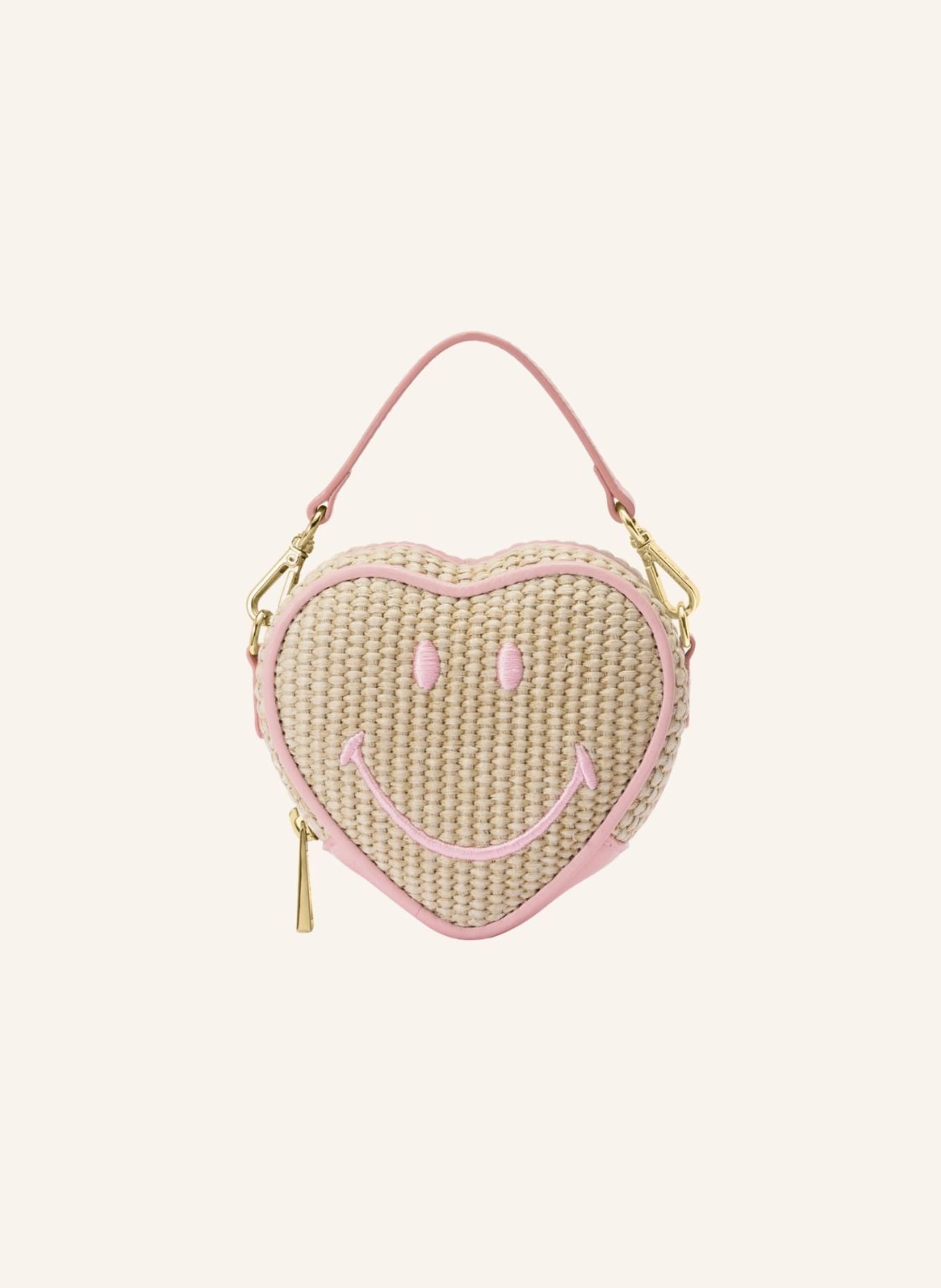 WEAT Handtasche MINI HEART SMILEY, Farbe: ROSA (Bild 1)