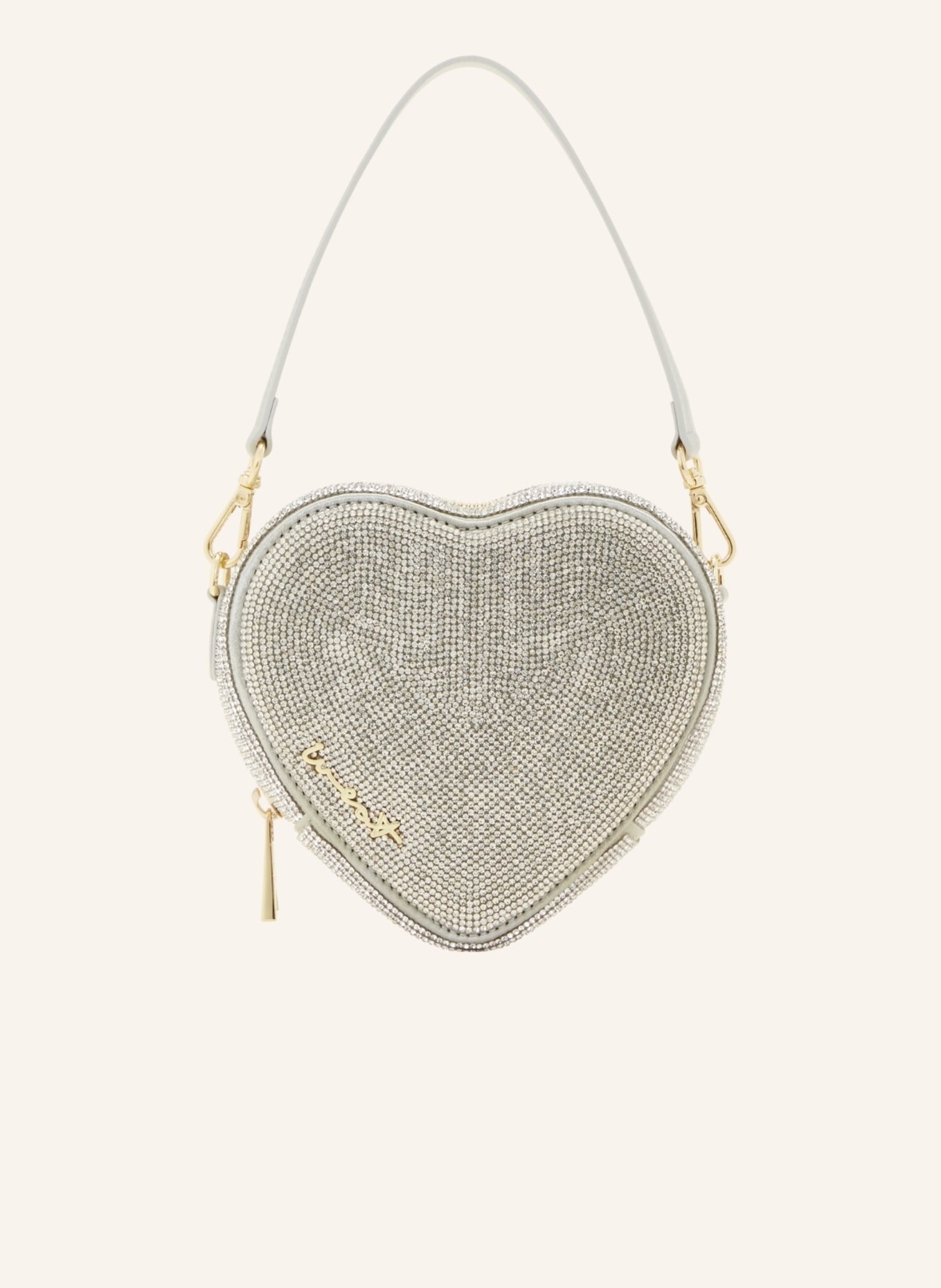 WEAT Handtasche MIDI HEART, Farbe: SILBER (Bild 1)