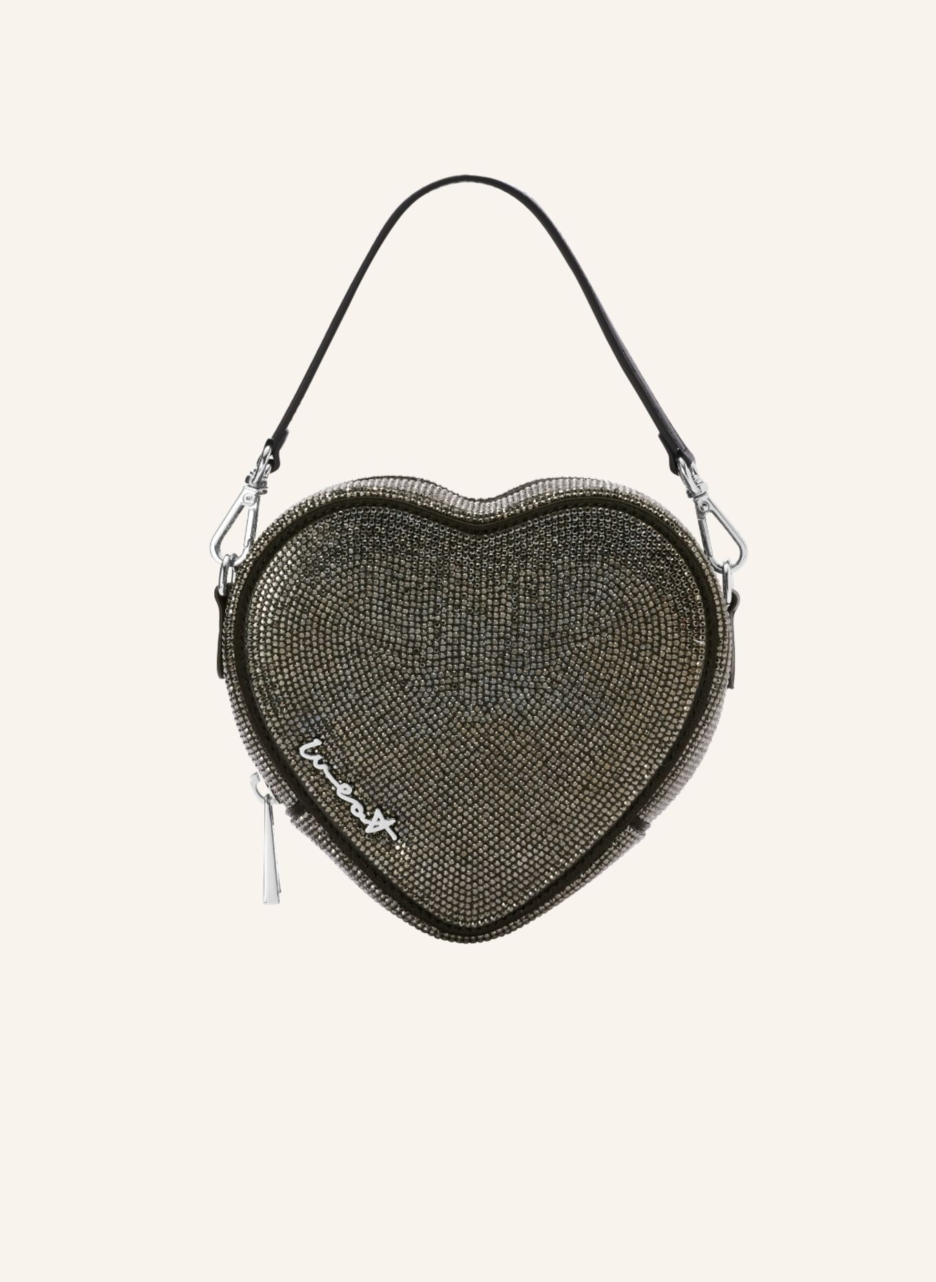 WEAT Handtasche MIDI HEART, Farbe: SCHWARZ (Bild 1)