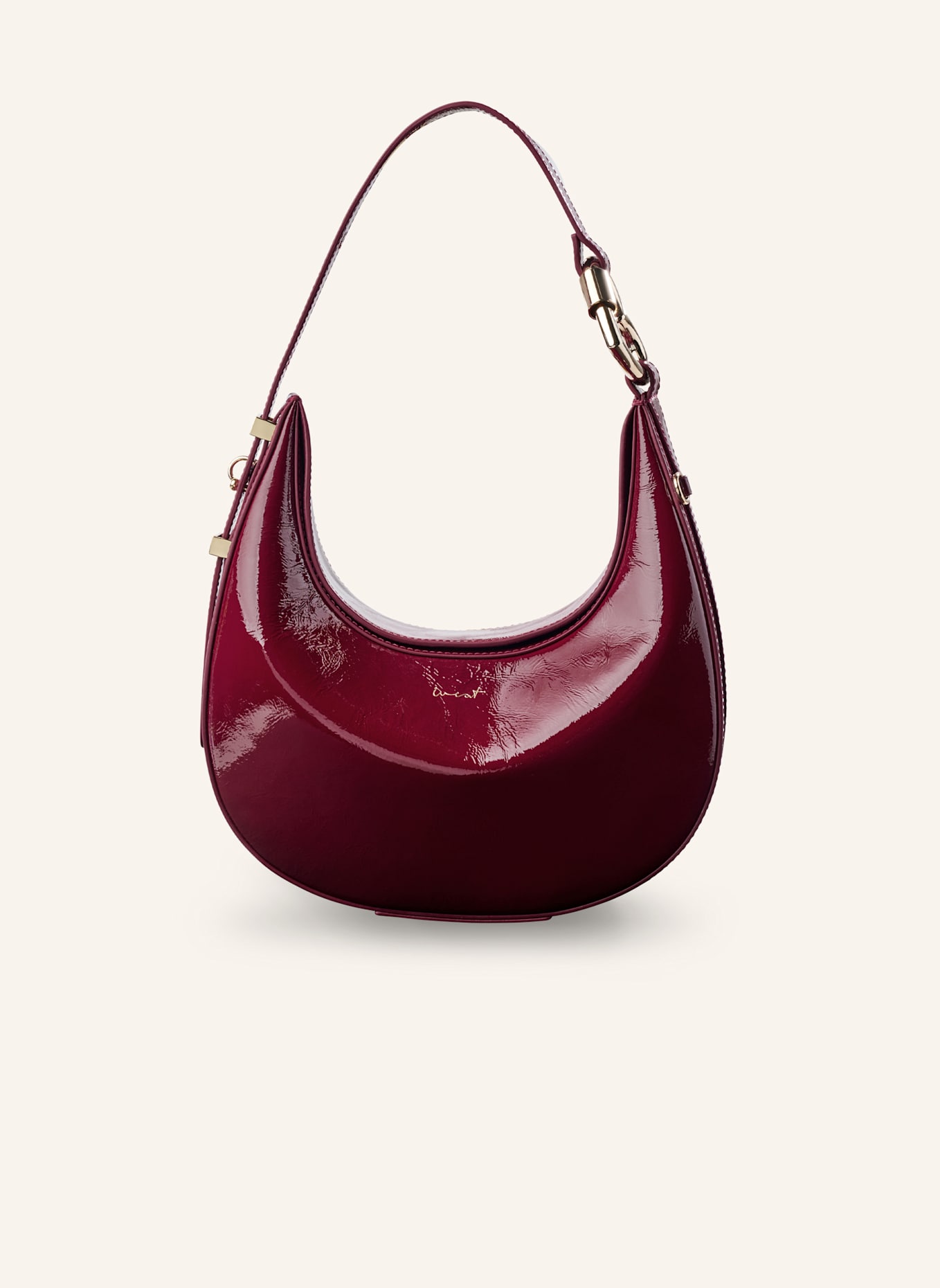 WEAT Handtasche HALFMOON BAG: DUNKELROT
