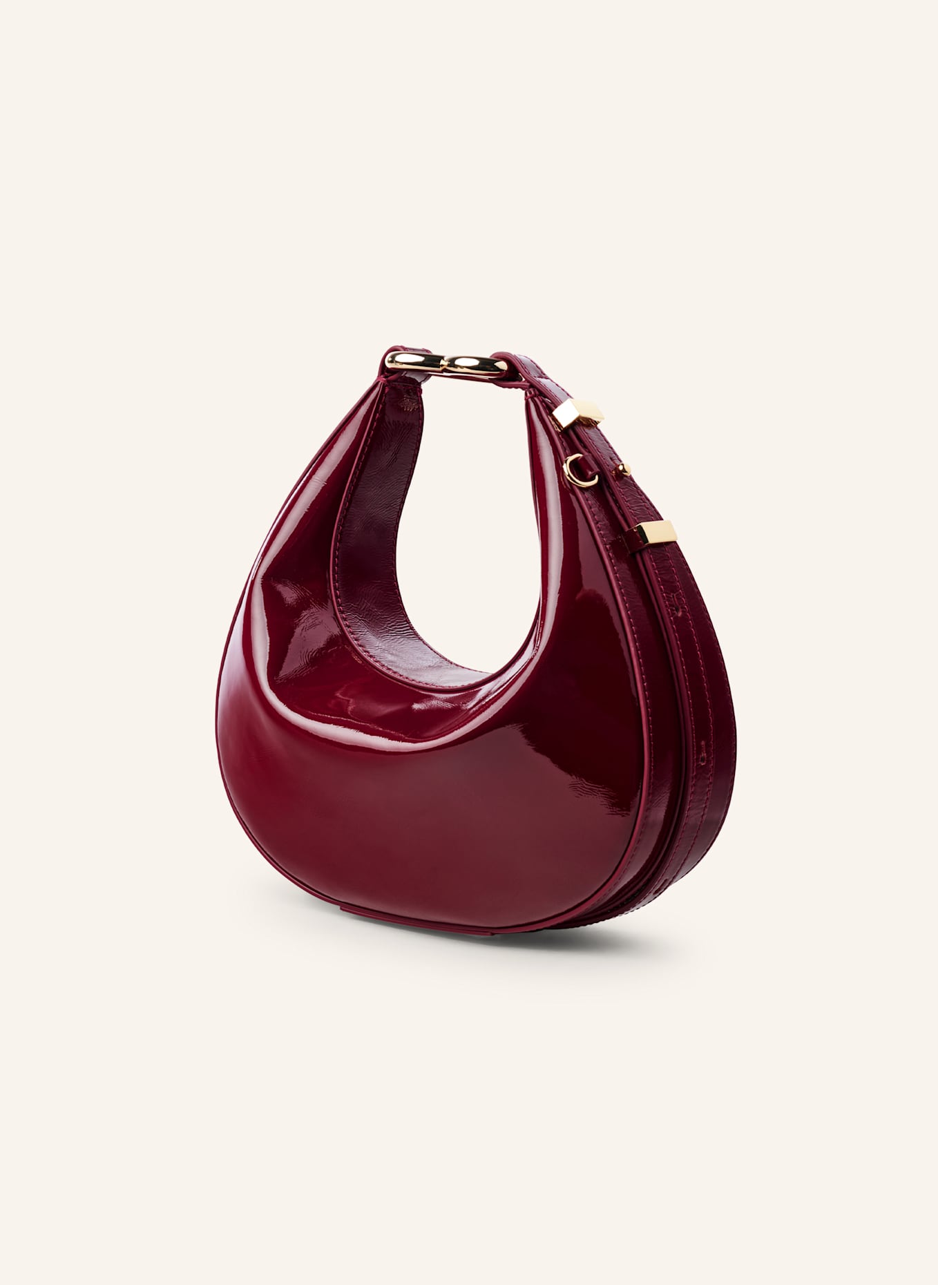 WEAT Handtasche HALFMOON BAG: DUNKELROT