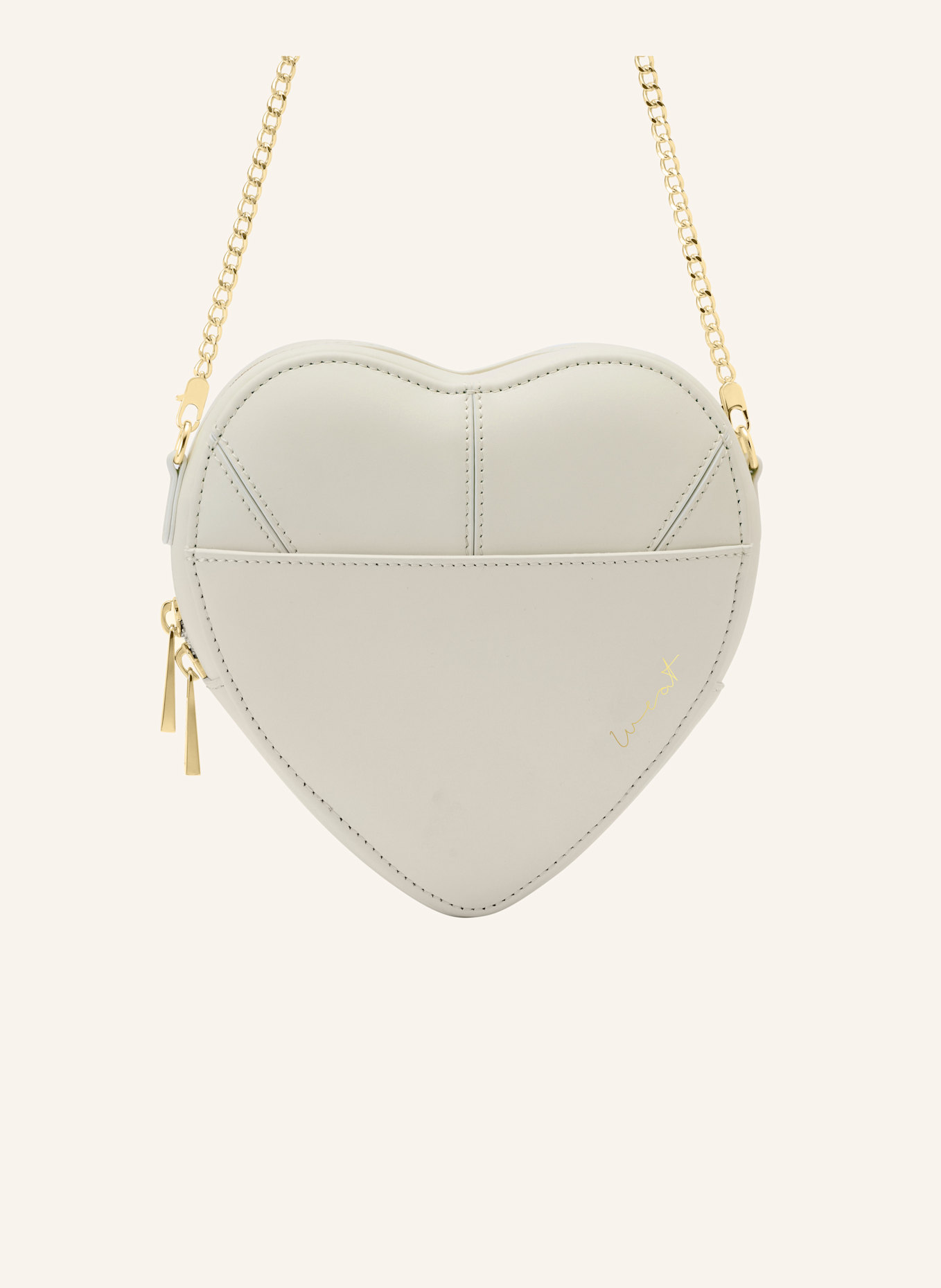 WEAT Handtasche BIG HEART: WEISS
