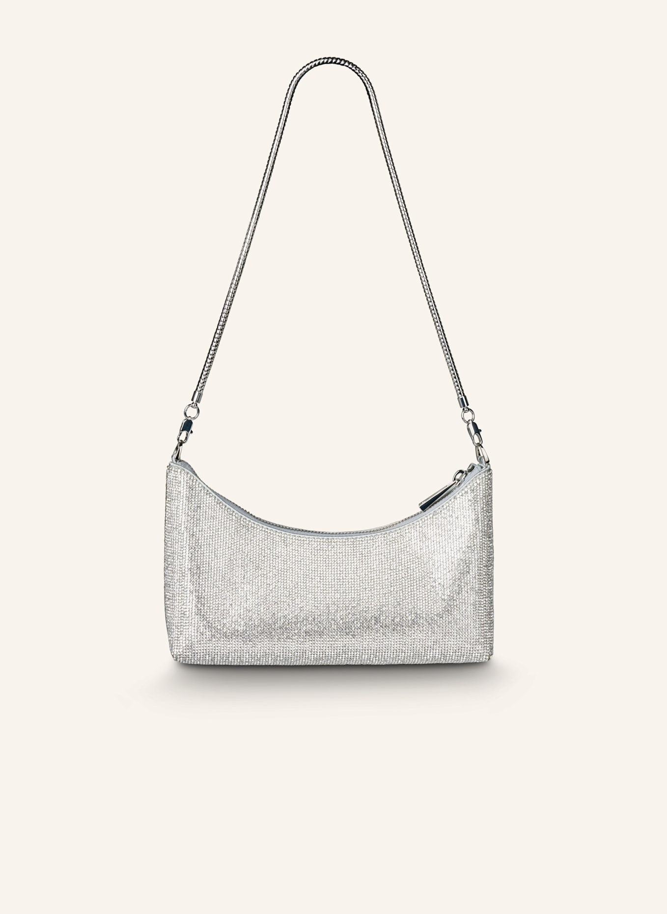 WEAT Handtasche BAGUETTE: SILBER