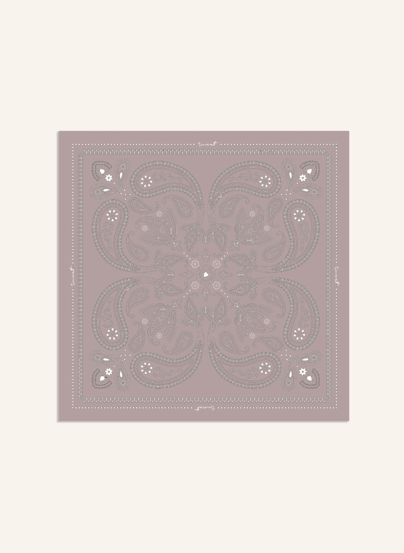 WEAT Schal PAISLEY: TAUPE