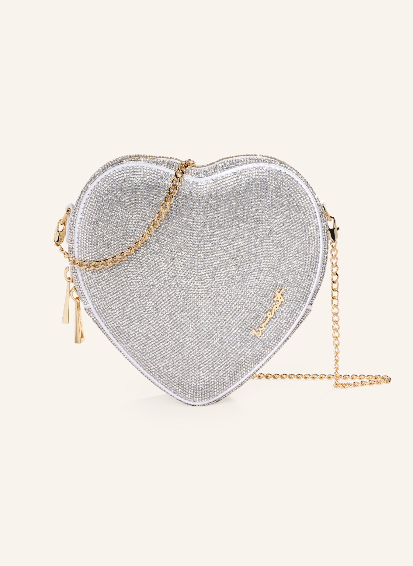 WEAT Handtasche BIG HEART: SILBER